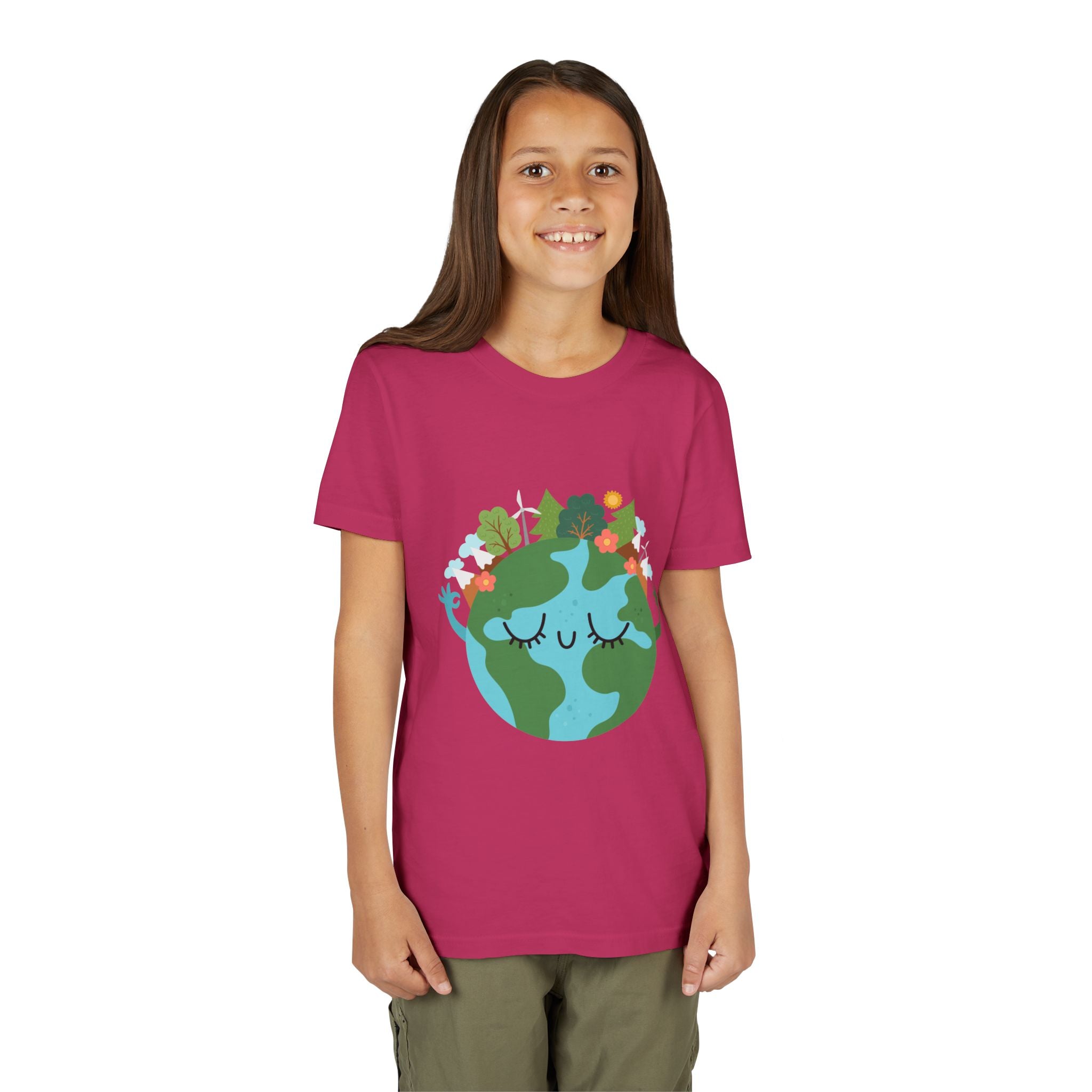 Smiling Mother Earth Youth T-Shirt