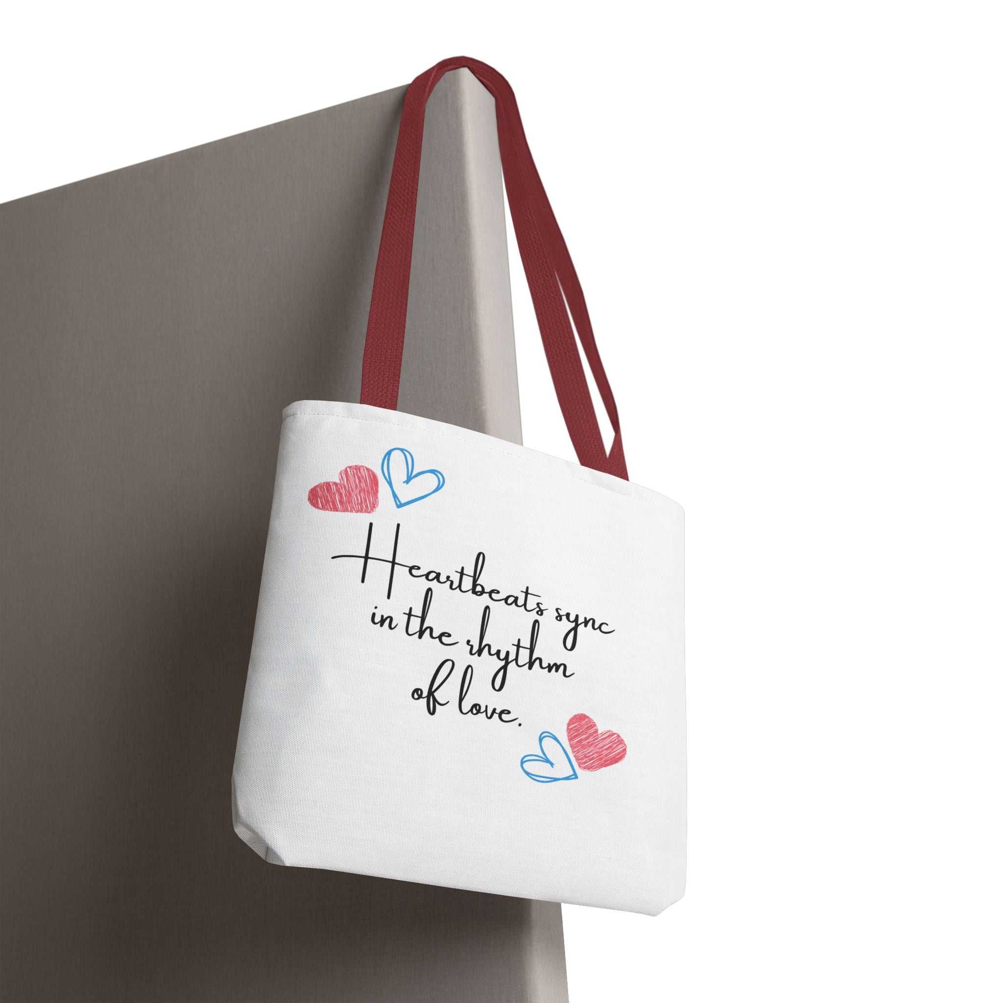Heartbeats Sync in the Rhythm of Love Tote