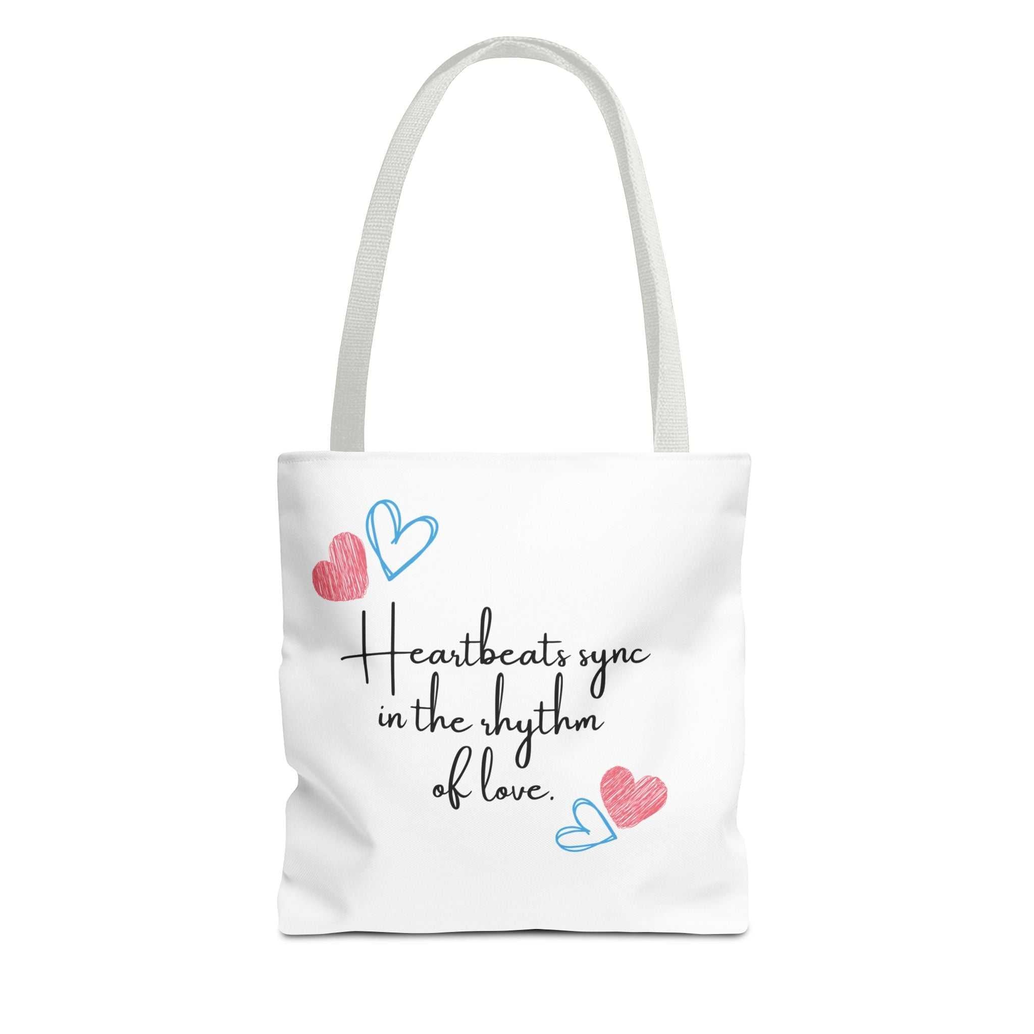 Heartbeats Sync in the Rhythm of Love Tote