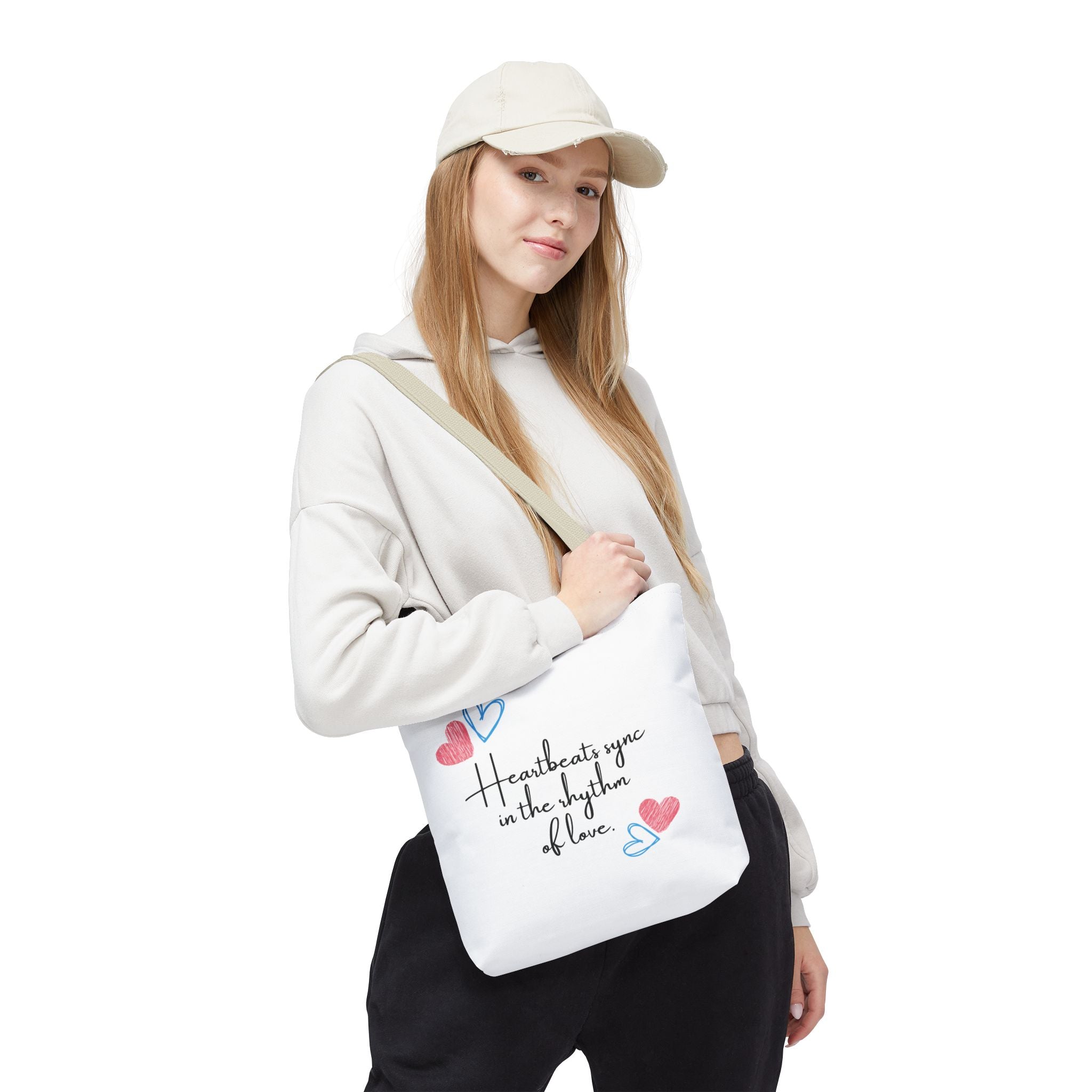 Heartbeats Sync in the Rhythm of Love Tote