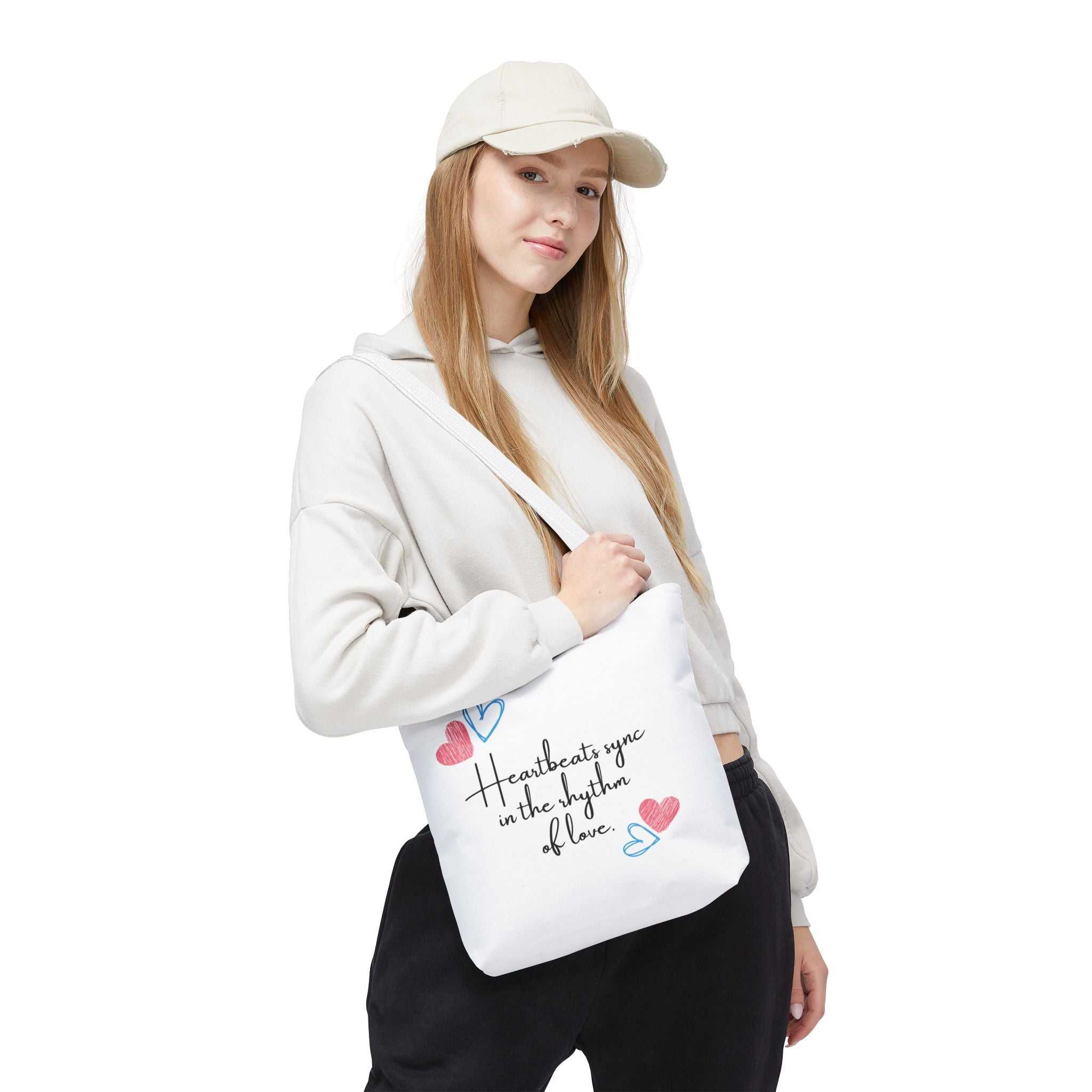 Heartbeats Sync in the Rhythm of Love Tote