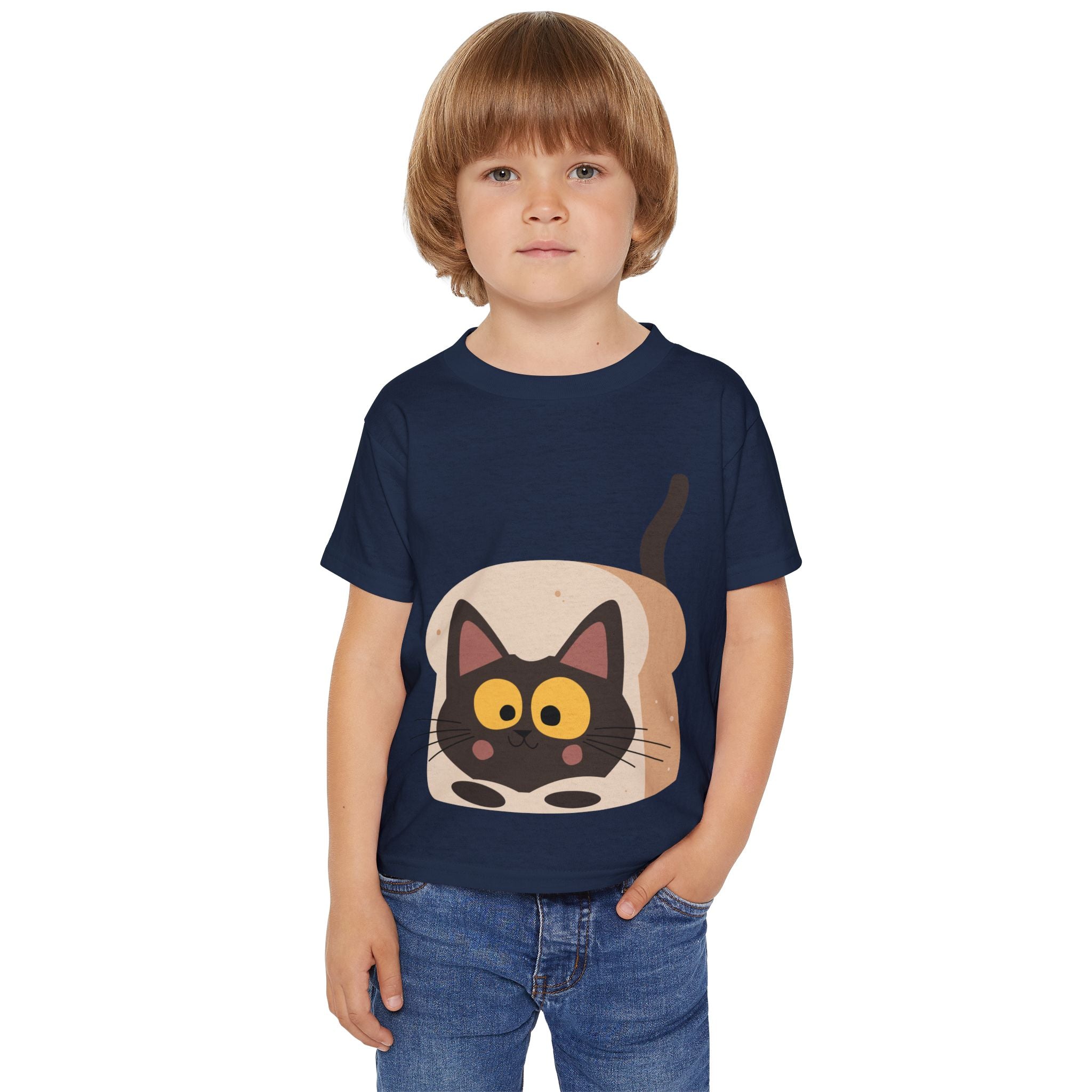 Black Cat in Bread Toddler T-Shirt