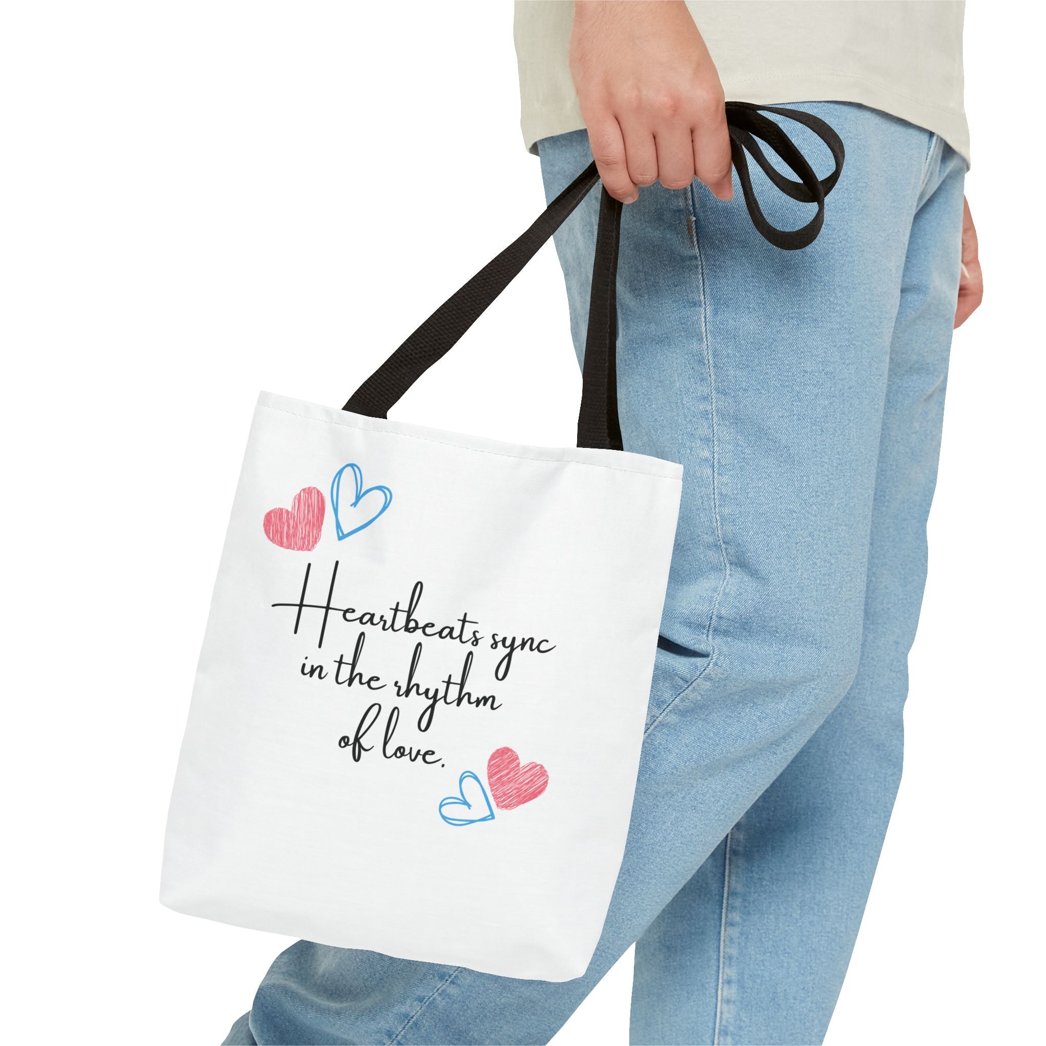 Heartbeats Sync in the Rhythm of Love Tote