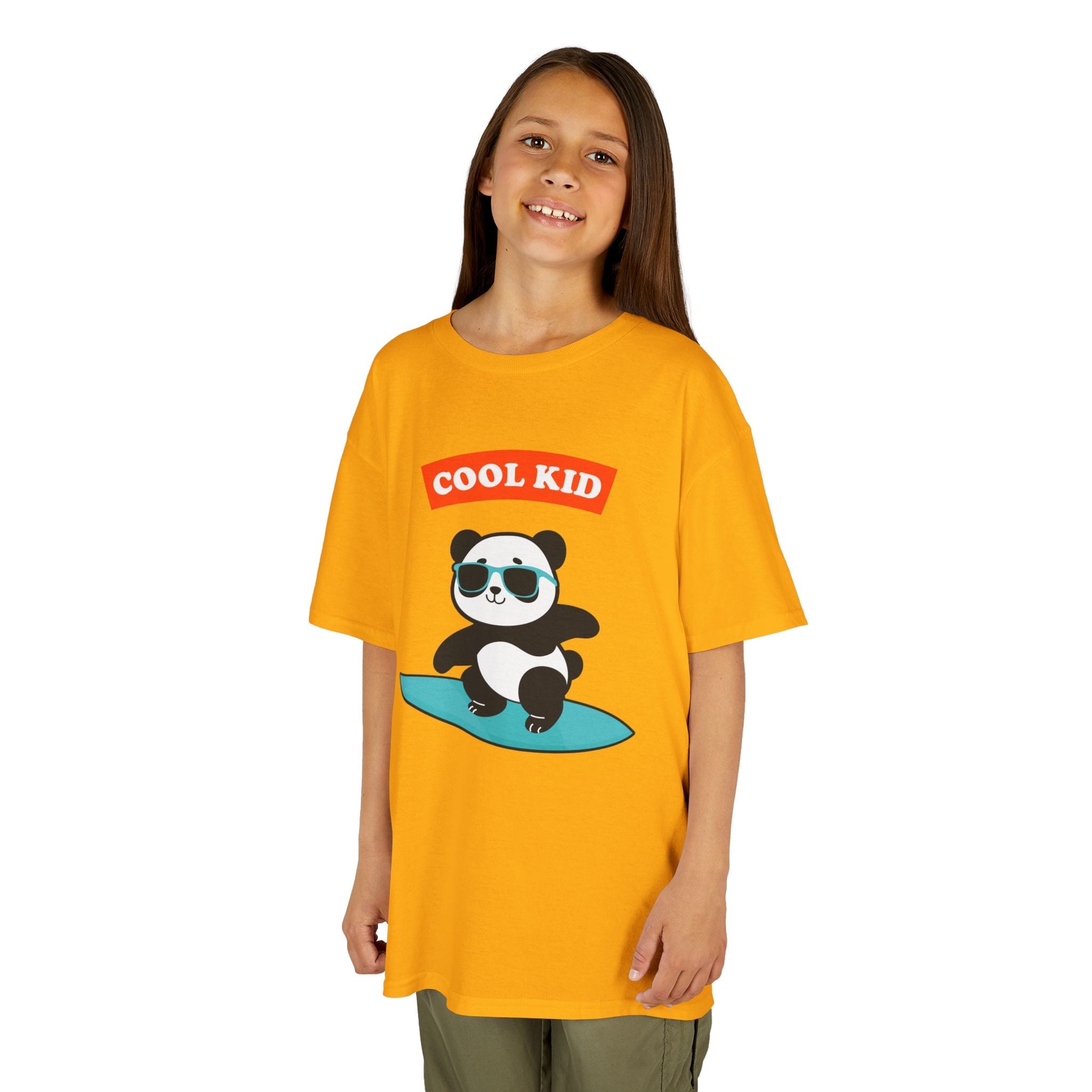 Cool Panda Kid Surfing T-Shirt