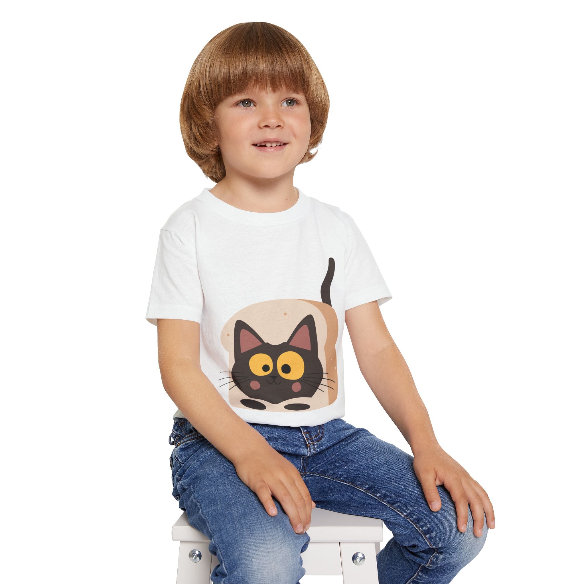 Black Cat in Bread Toddler T-Shirt