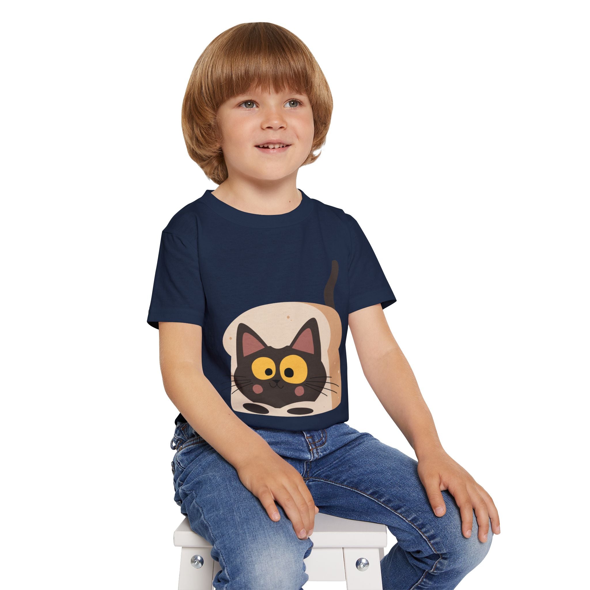Black Cat in Bread Toddler T-Shirt
