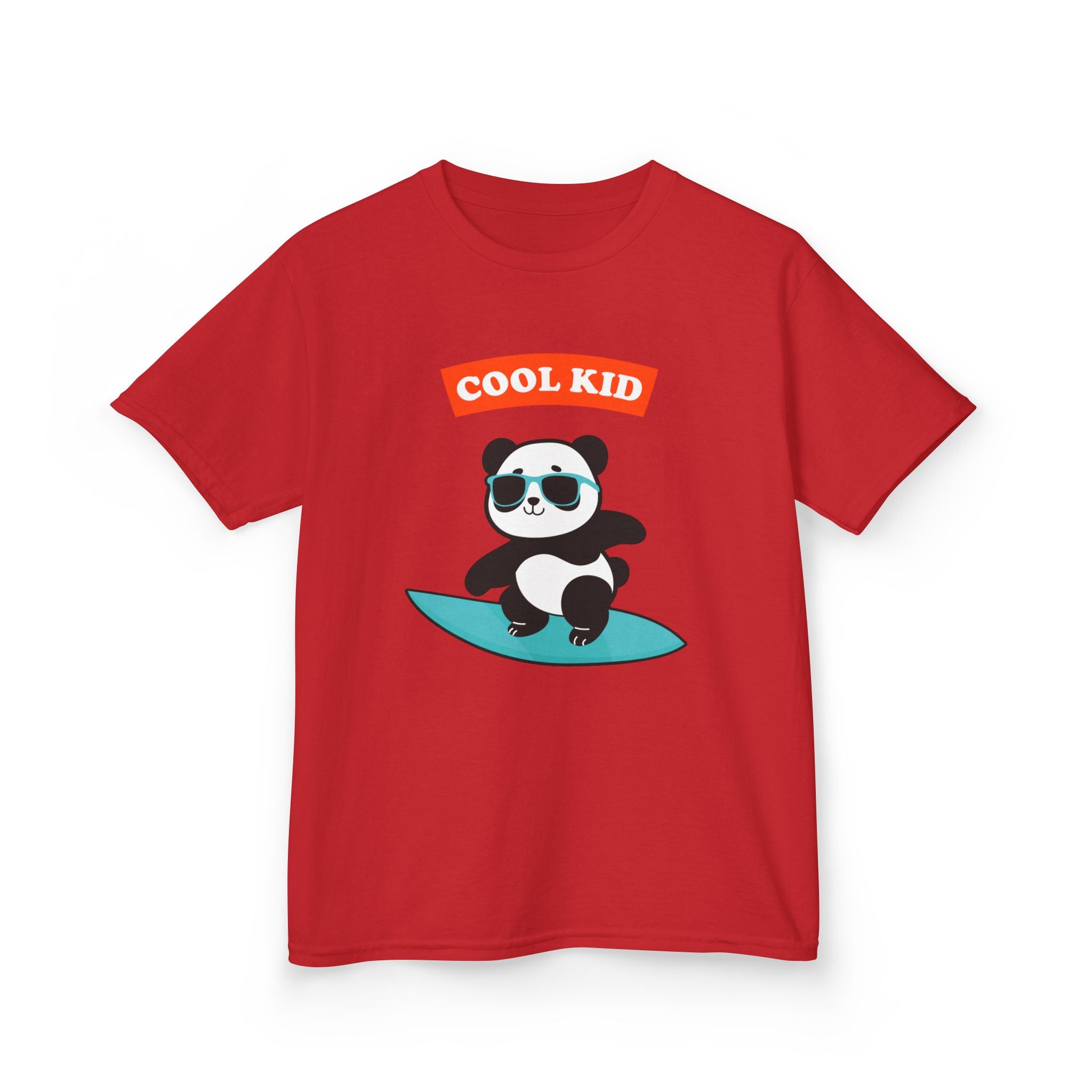 Cool Panda Kid Surfing T-Shirt