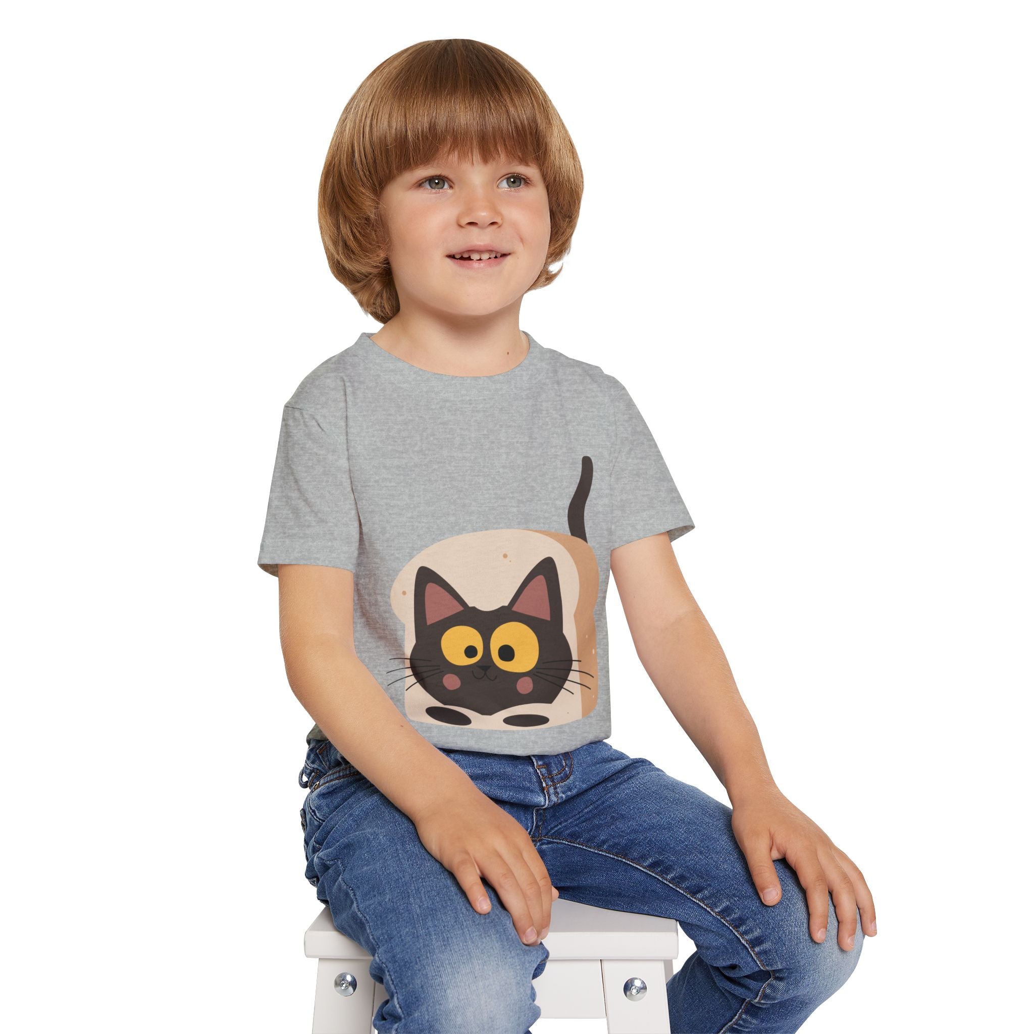 Black Cat in Bread Toddler T-Shirt