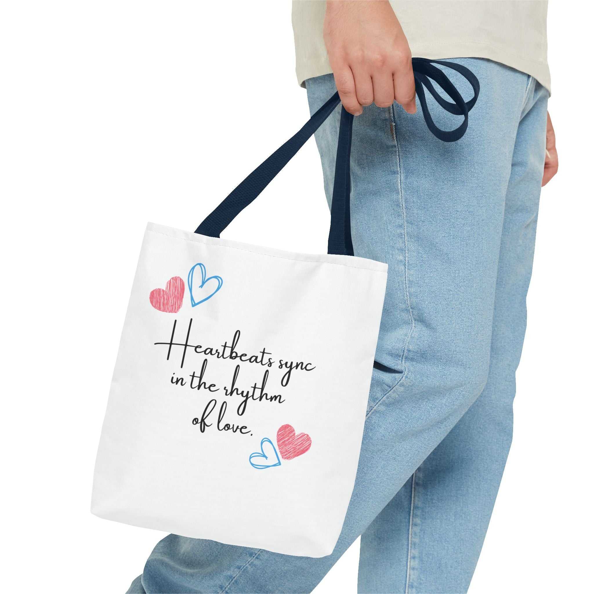 Heartbeats Sync in the Rhythm of Love Tote