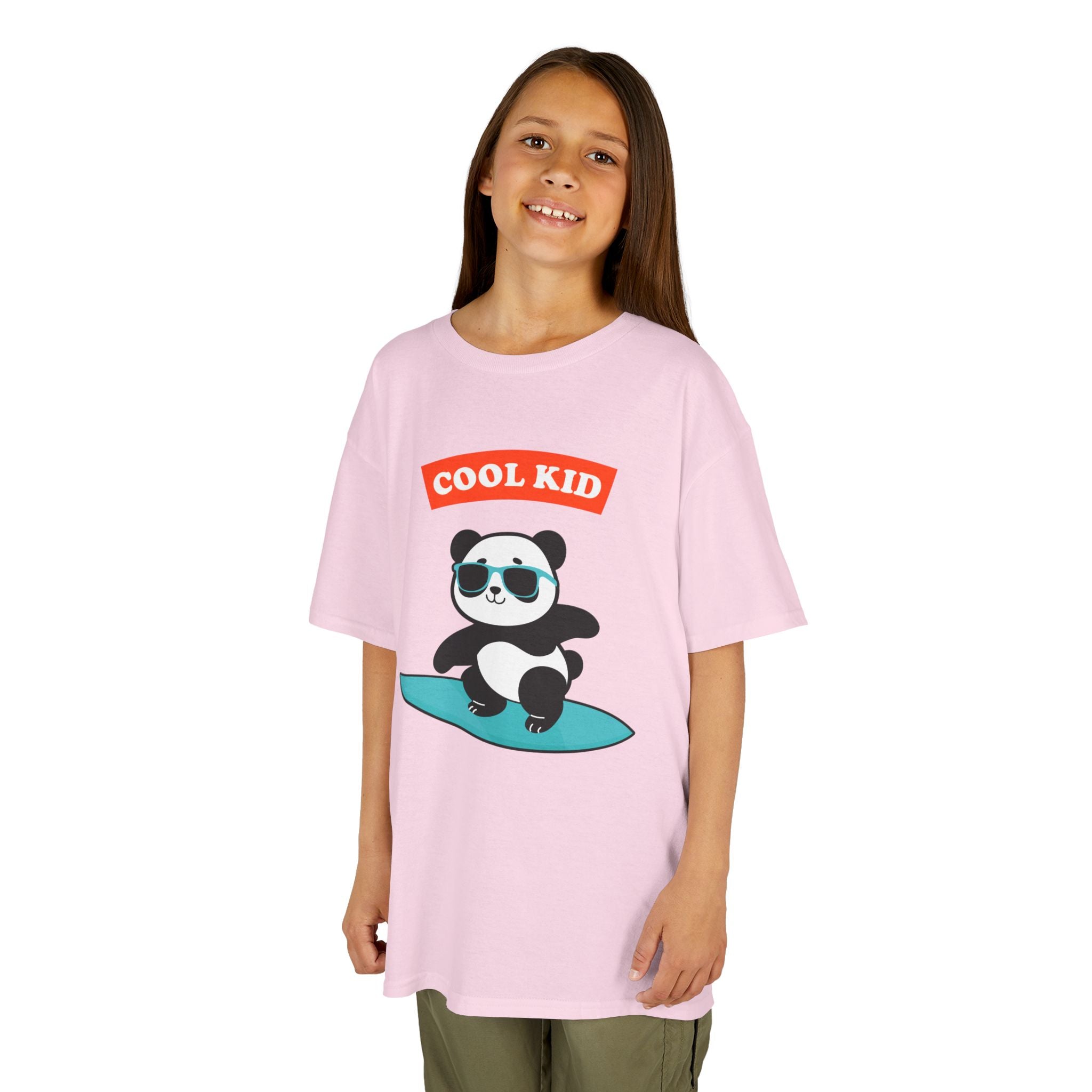 Cool Panda Kid Surfing T-Shirt