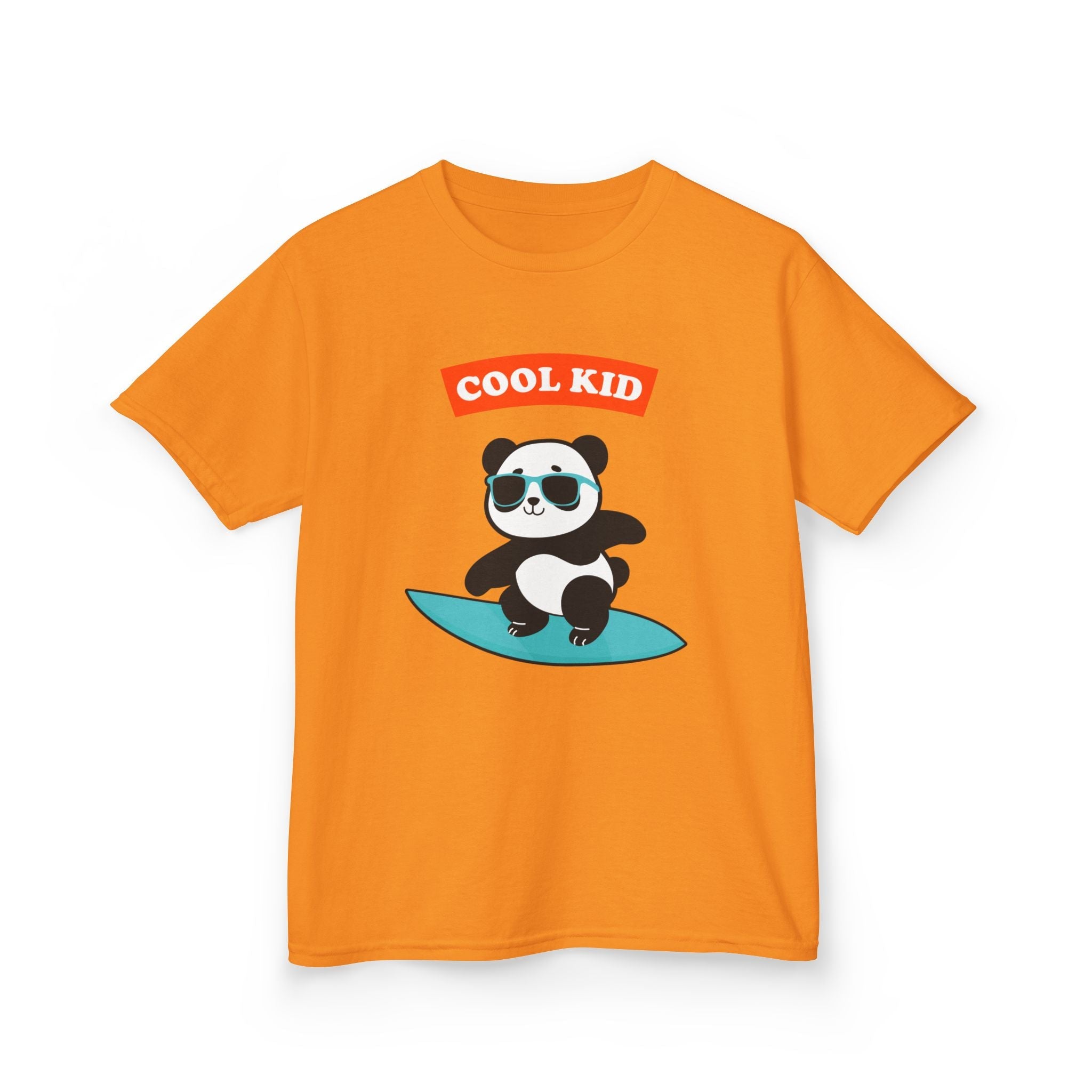Cool Panda Kid Surfing T-Shirt