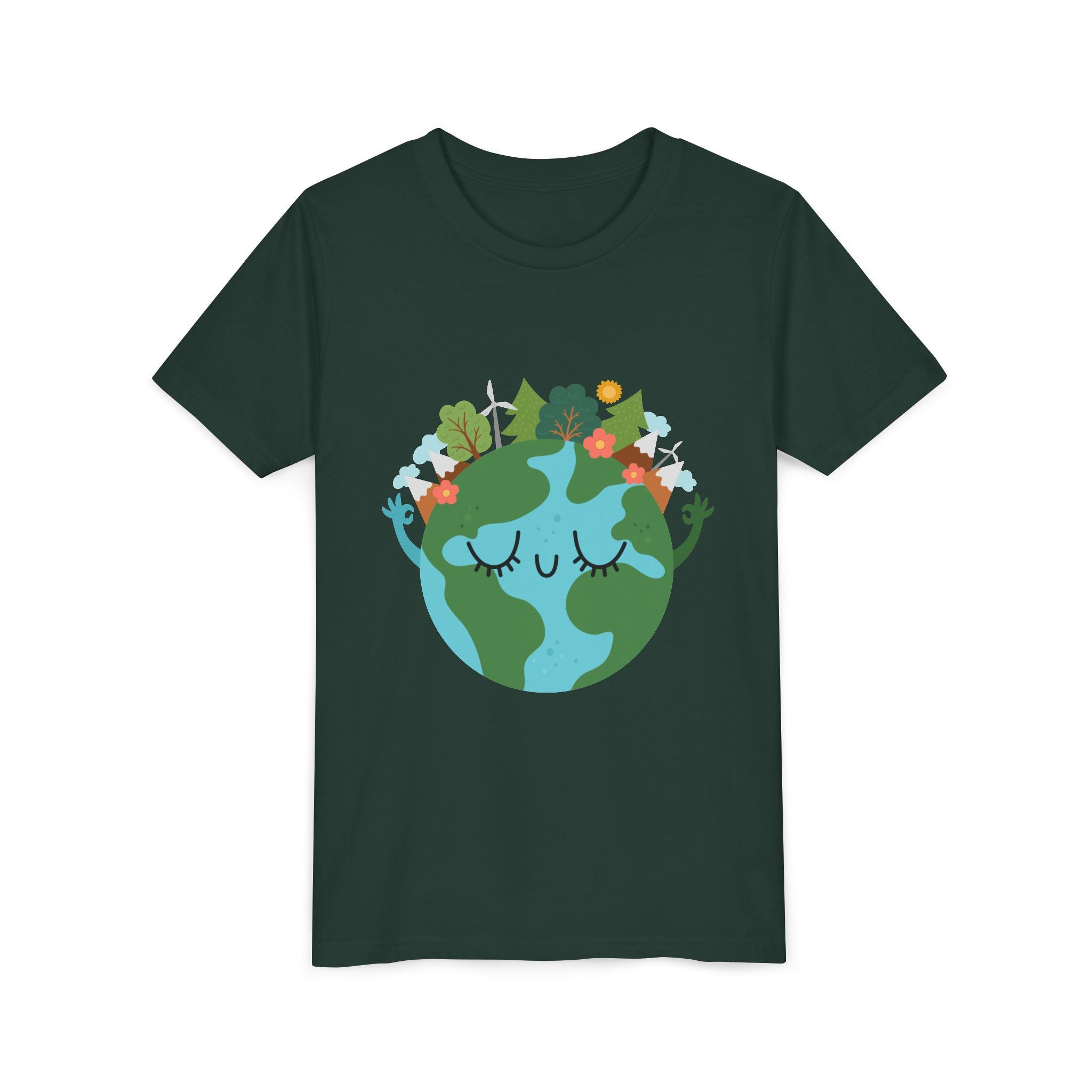 Smiling Mother Earth Youth T-Shirt