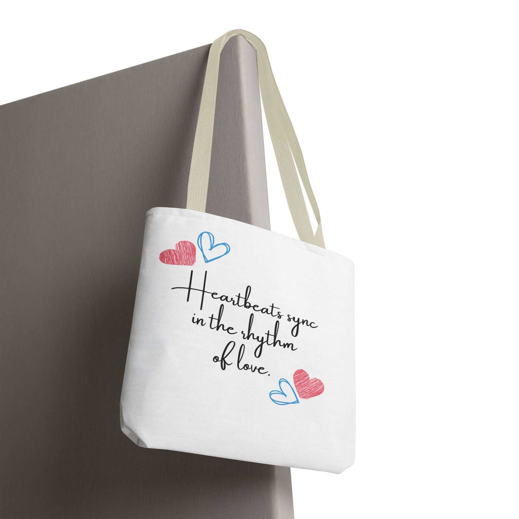 Heartbeats Sync in the Rhythm of Love Tote