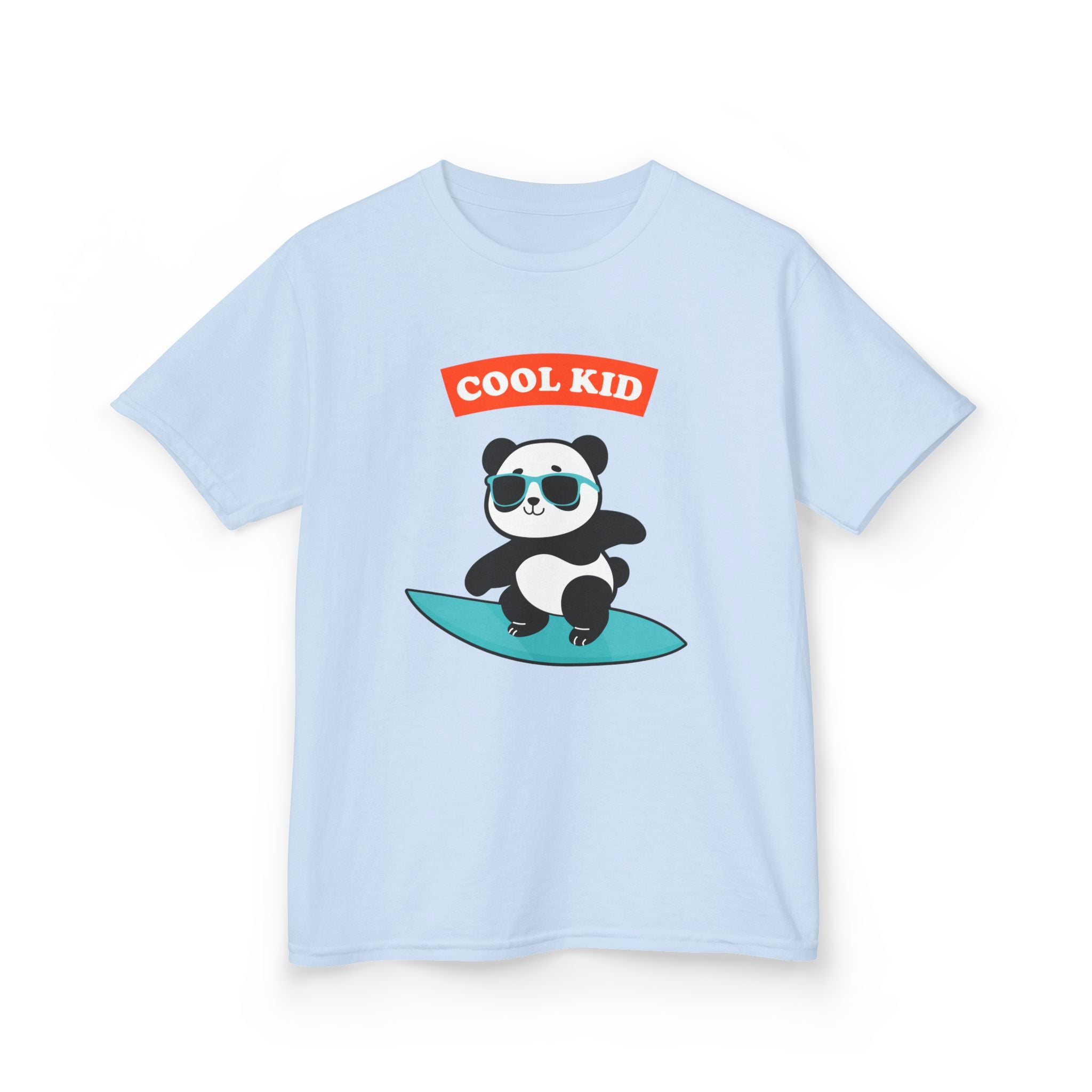 Cool Panda Kid Surfing T-Shirt