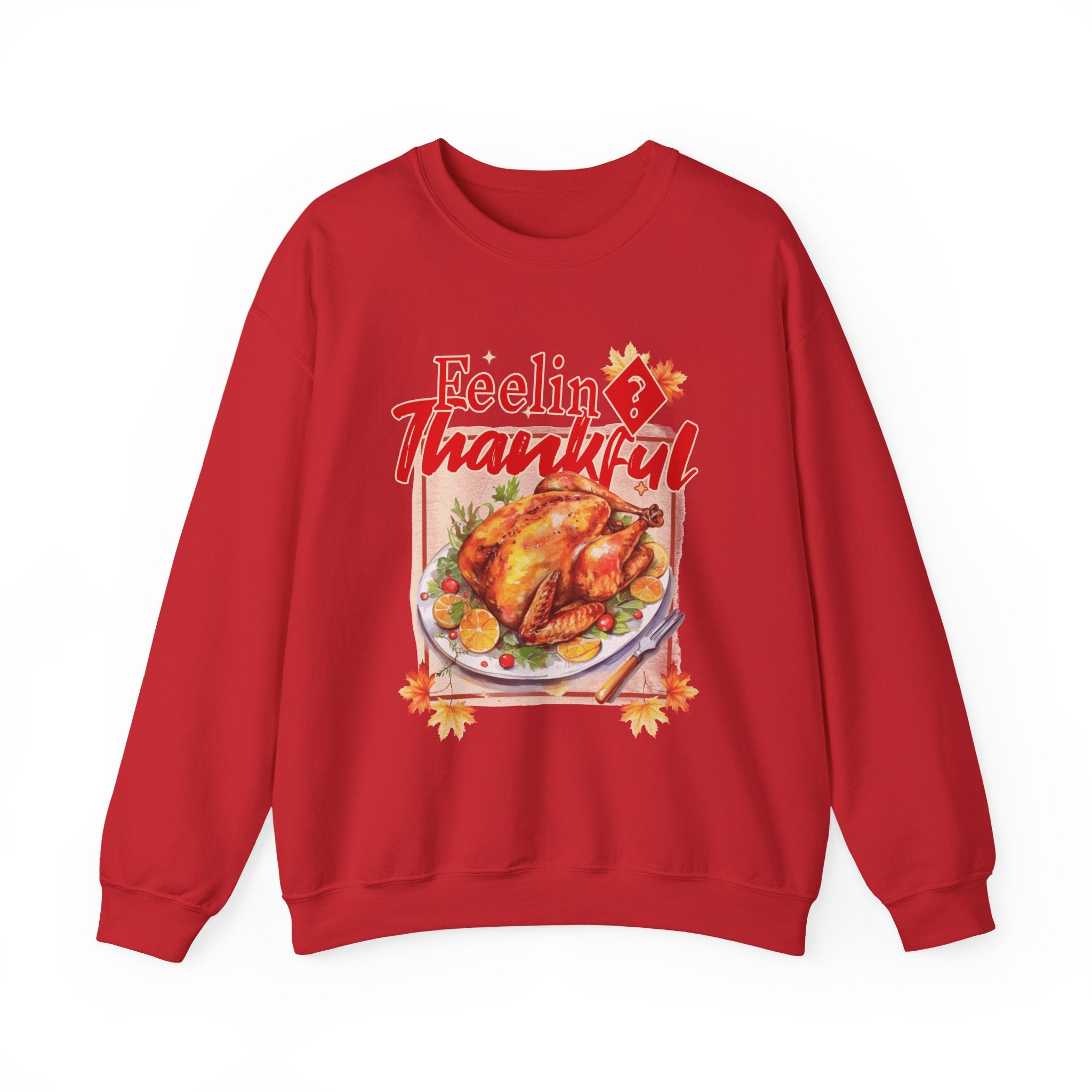 Feelin' Thankful Thanksgiving Crewneck Sweatshirt