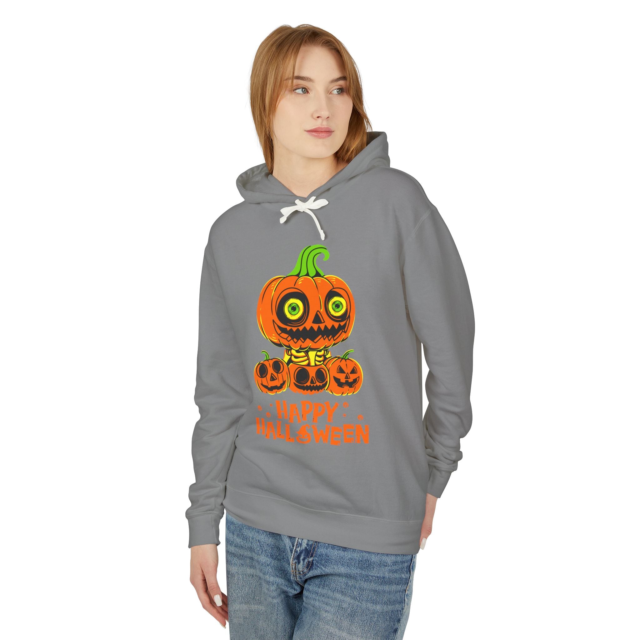 Scary Jack-O'-Lantern Halloween Pumpkin Hoodie