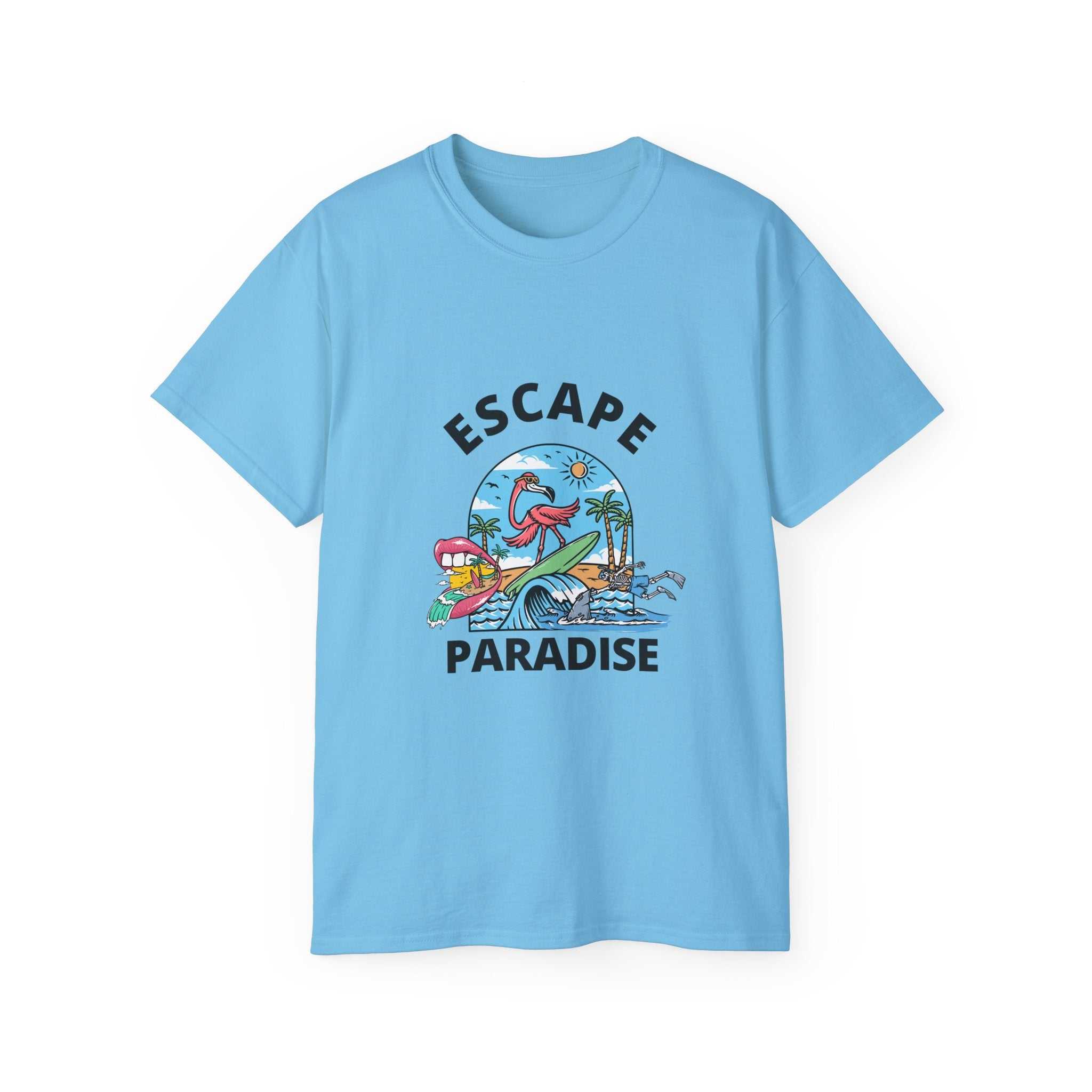 Escape Paradise Surf Tropical Beach T-Shirt