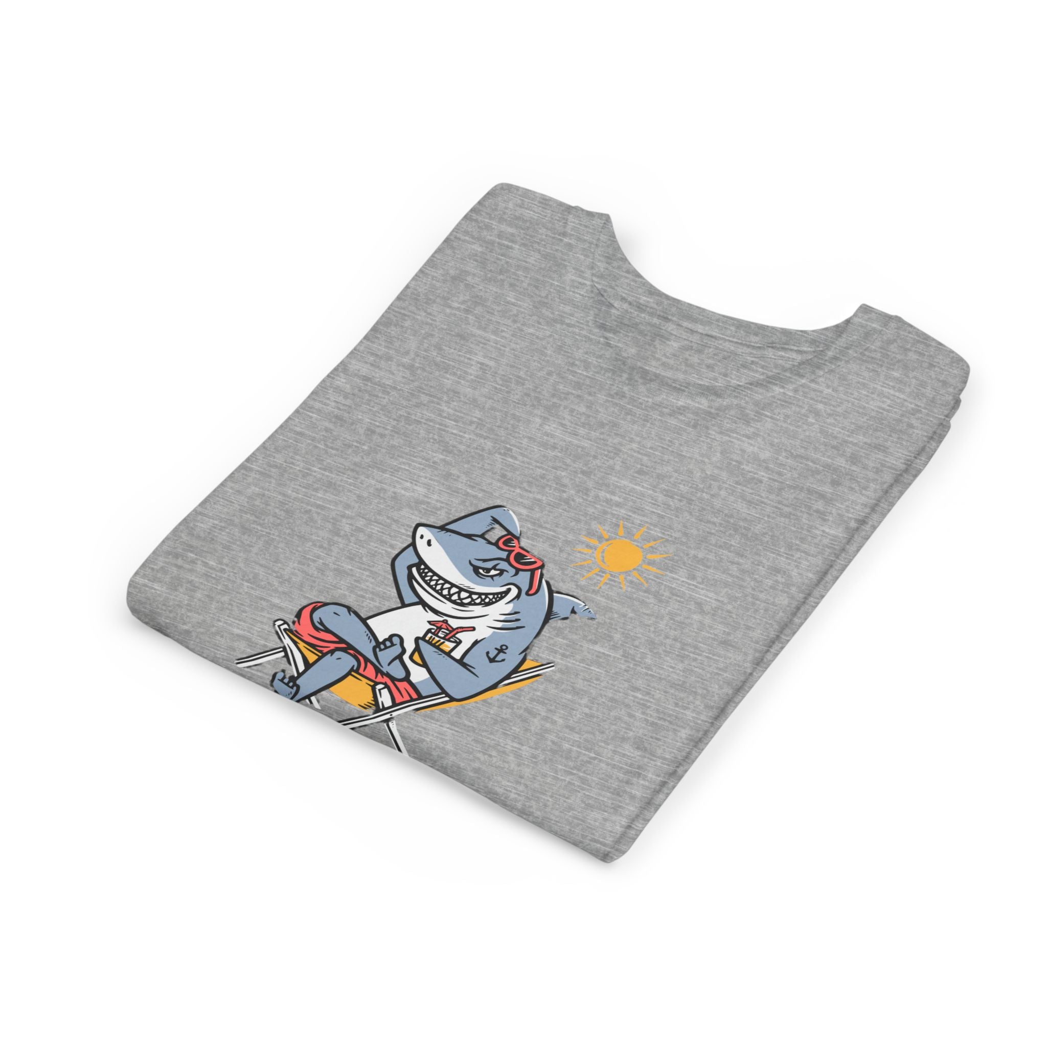 Summer Vacation Shark Youth Tee – Fun Kids Beach Shirt