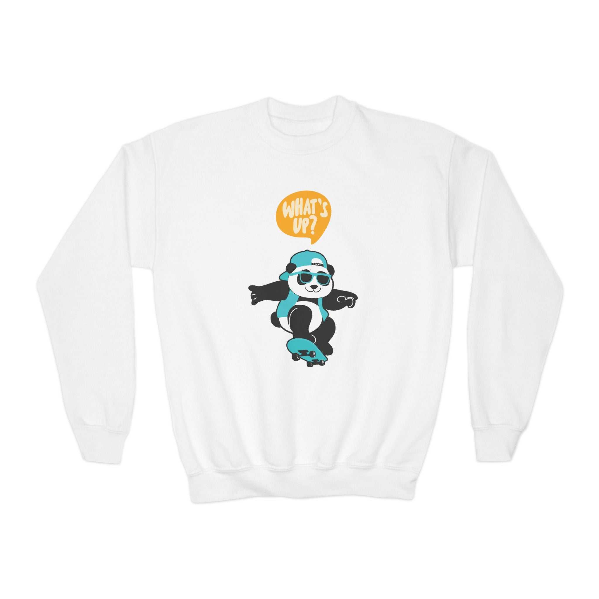 Cool Polar Bear Youth Crewneck Sweatshirt
