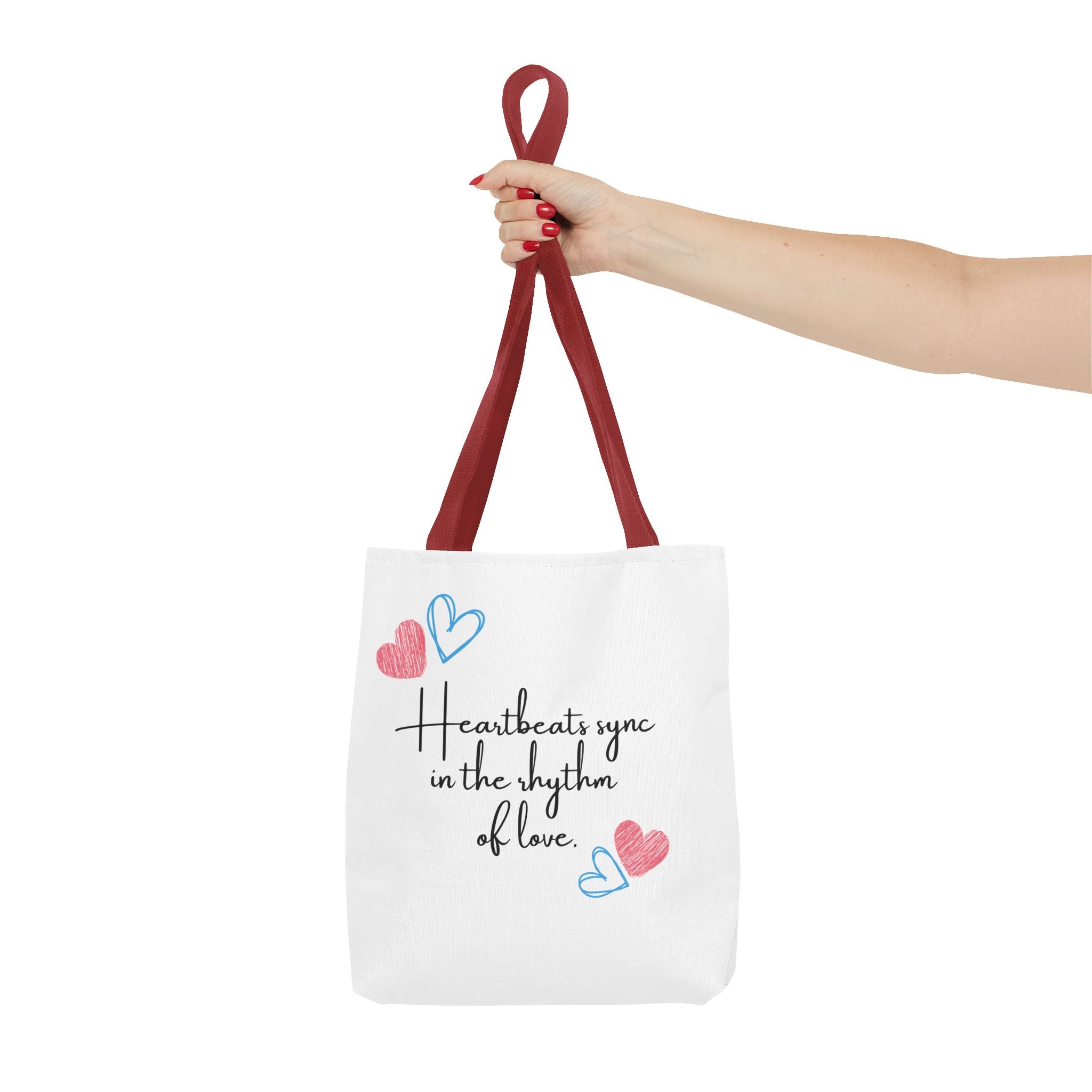 Heartbeats Sync in the Rhythm of Love Tote
