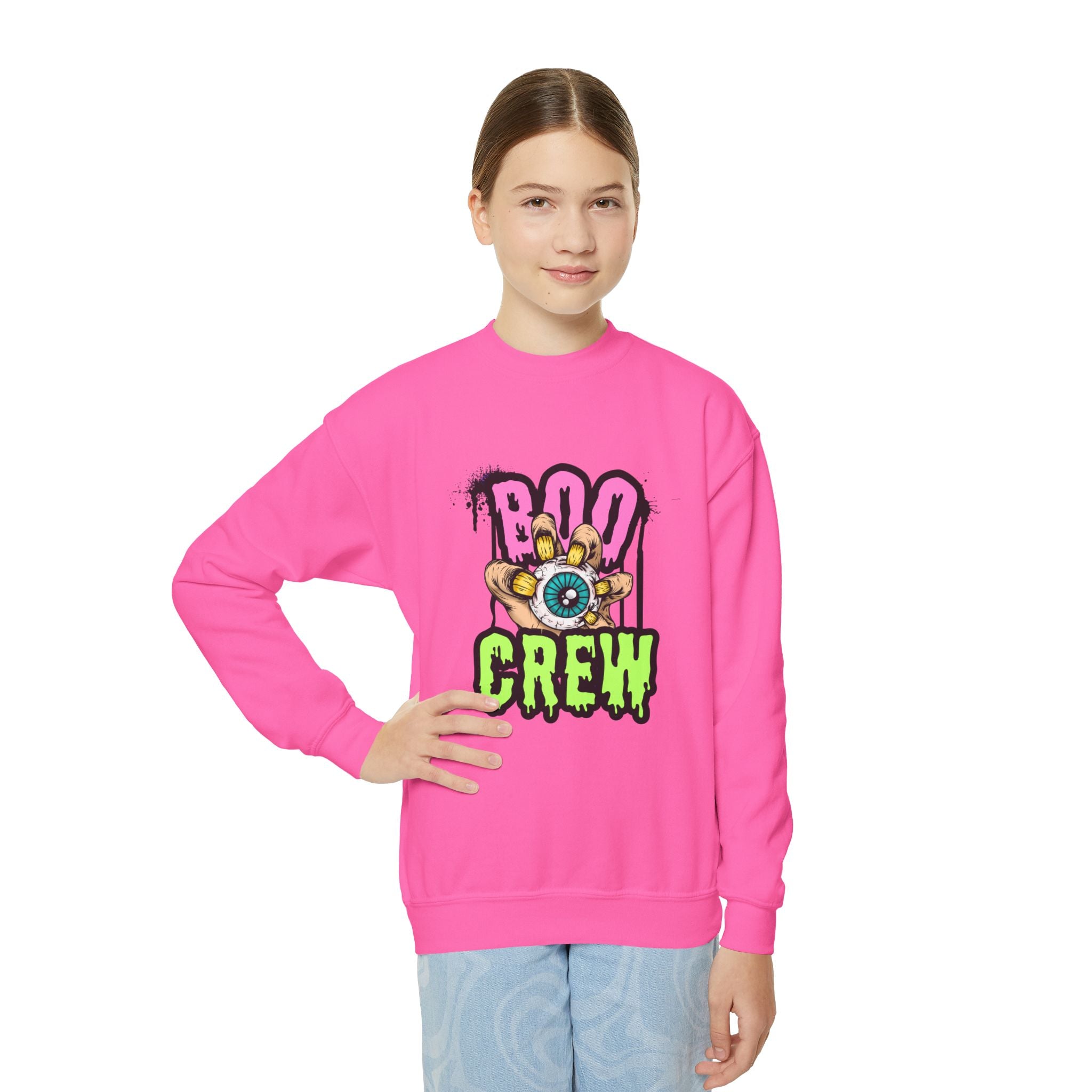 Boo Crew Youth Halloween Sweatshirt