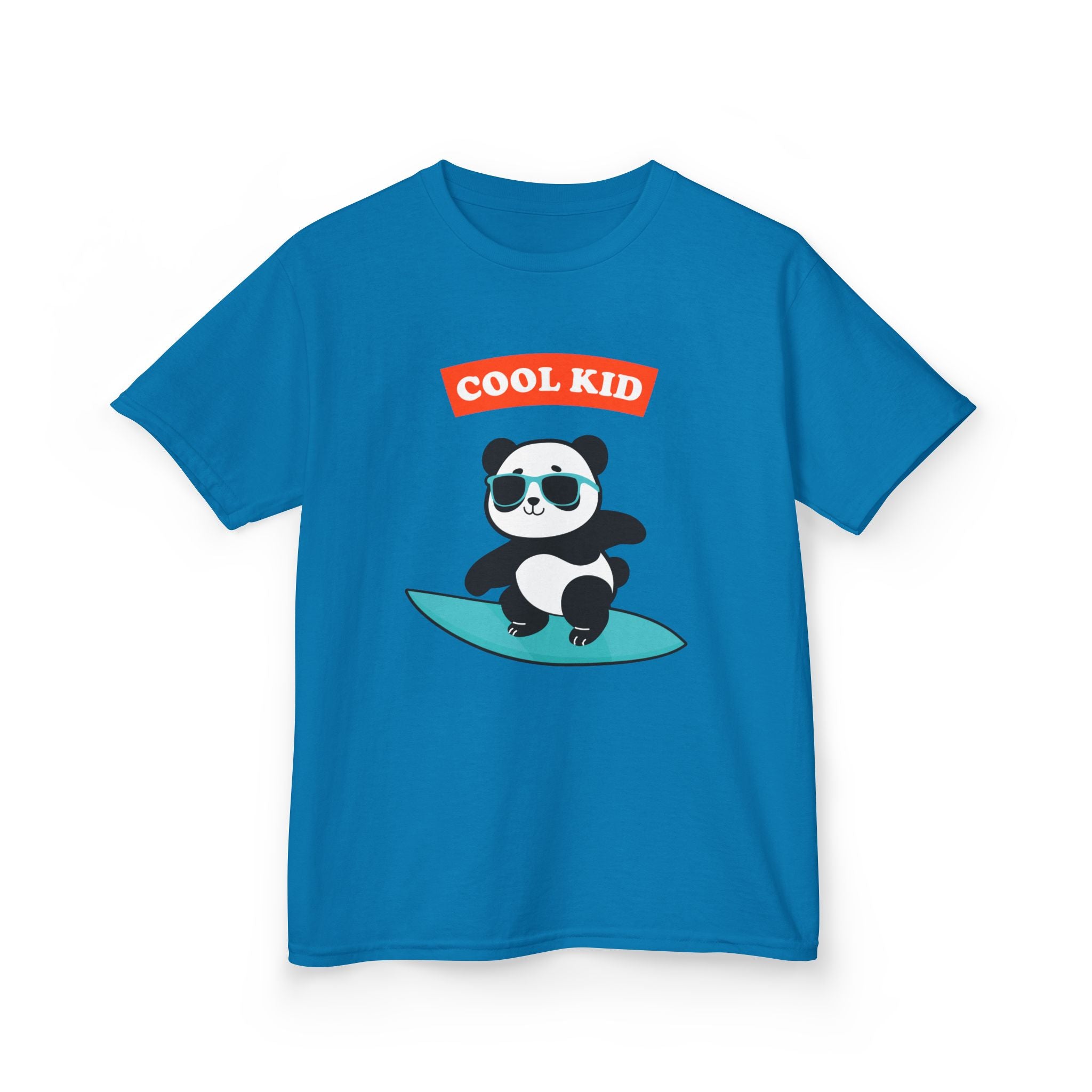 Cool Panda Kid Surfing T-Shirt