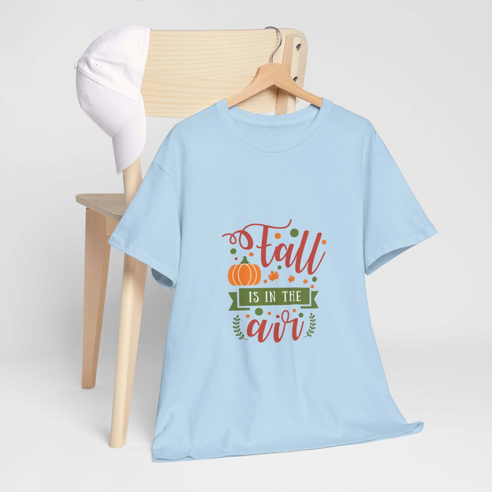 Youth fall T-shirt with seasonal pumpkin and graphic design