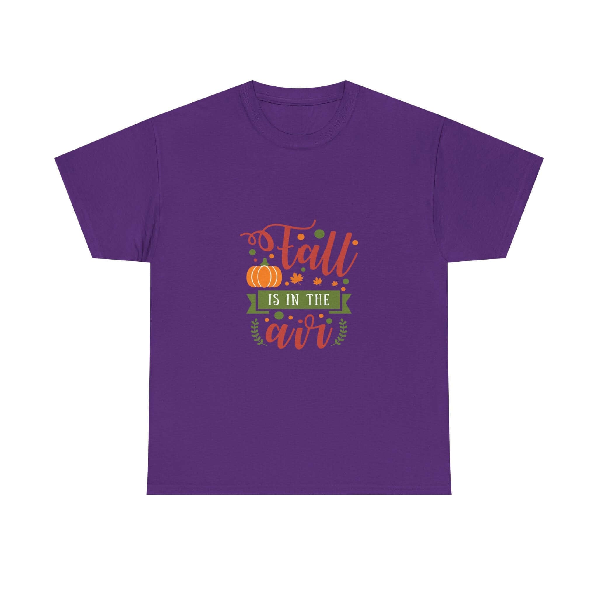 Fall Is in the Air Pumpkin Youth T-Shirt in purple