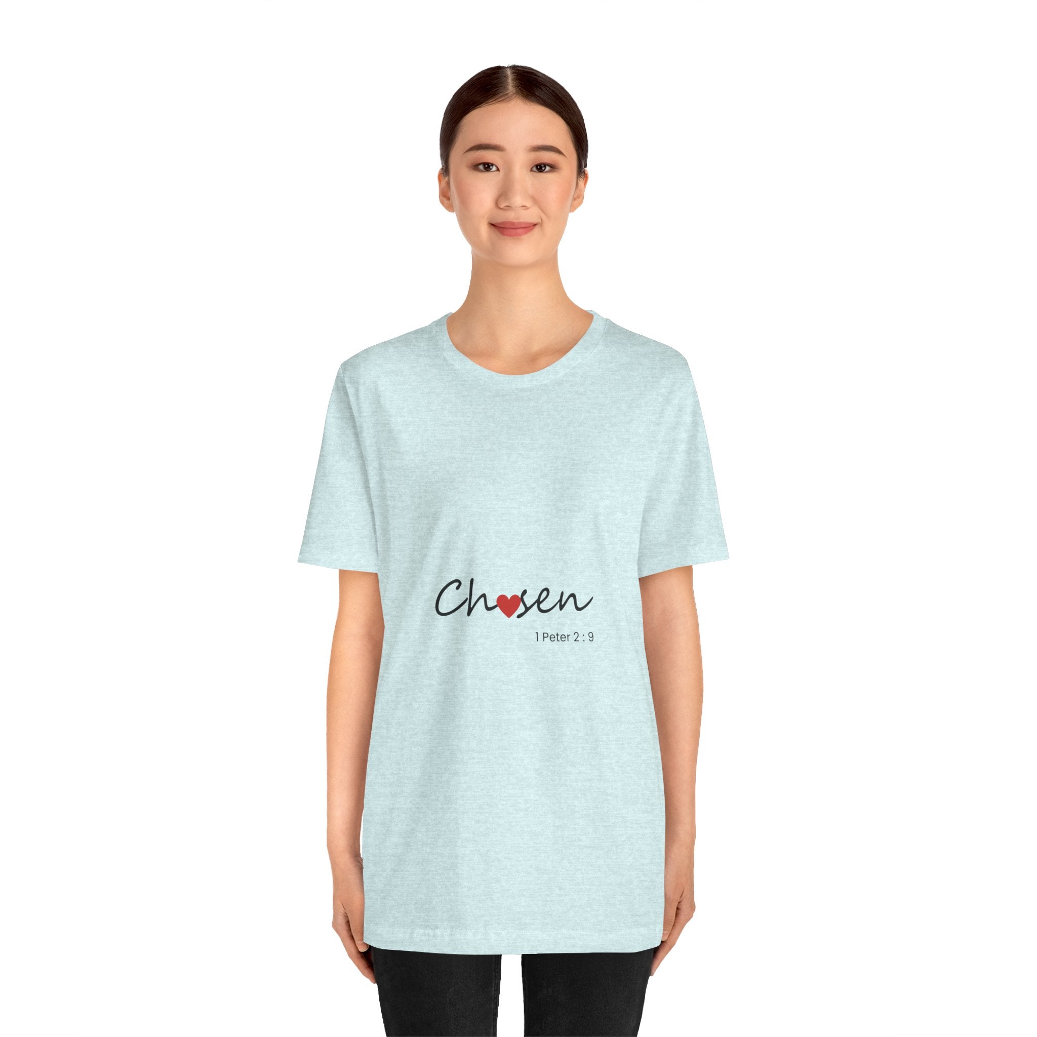 Chosen Heart 1 Peter 2:9 Christian Tee