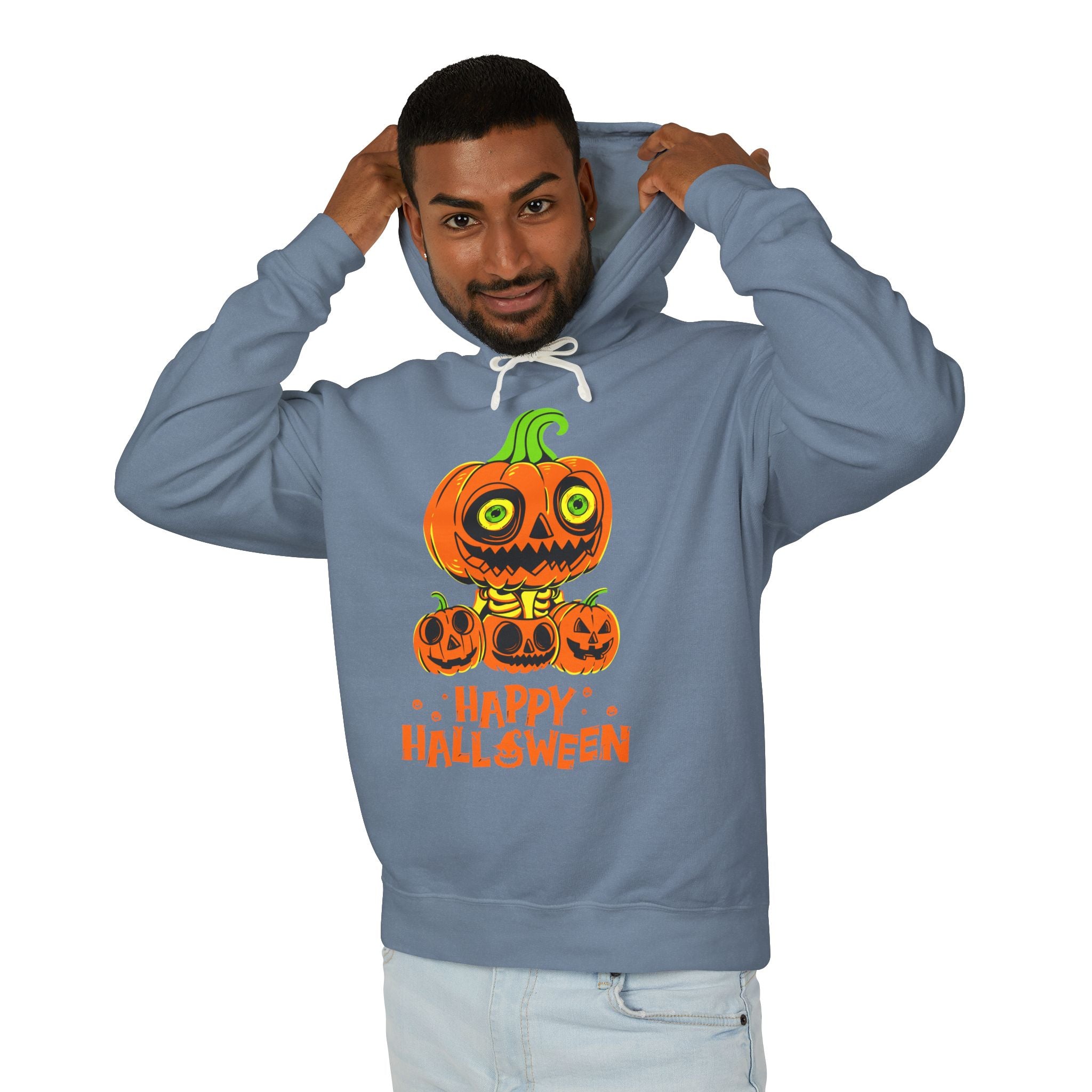 Scary Jack-O'-Lantern Halloween Pumpkin Hoodie