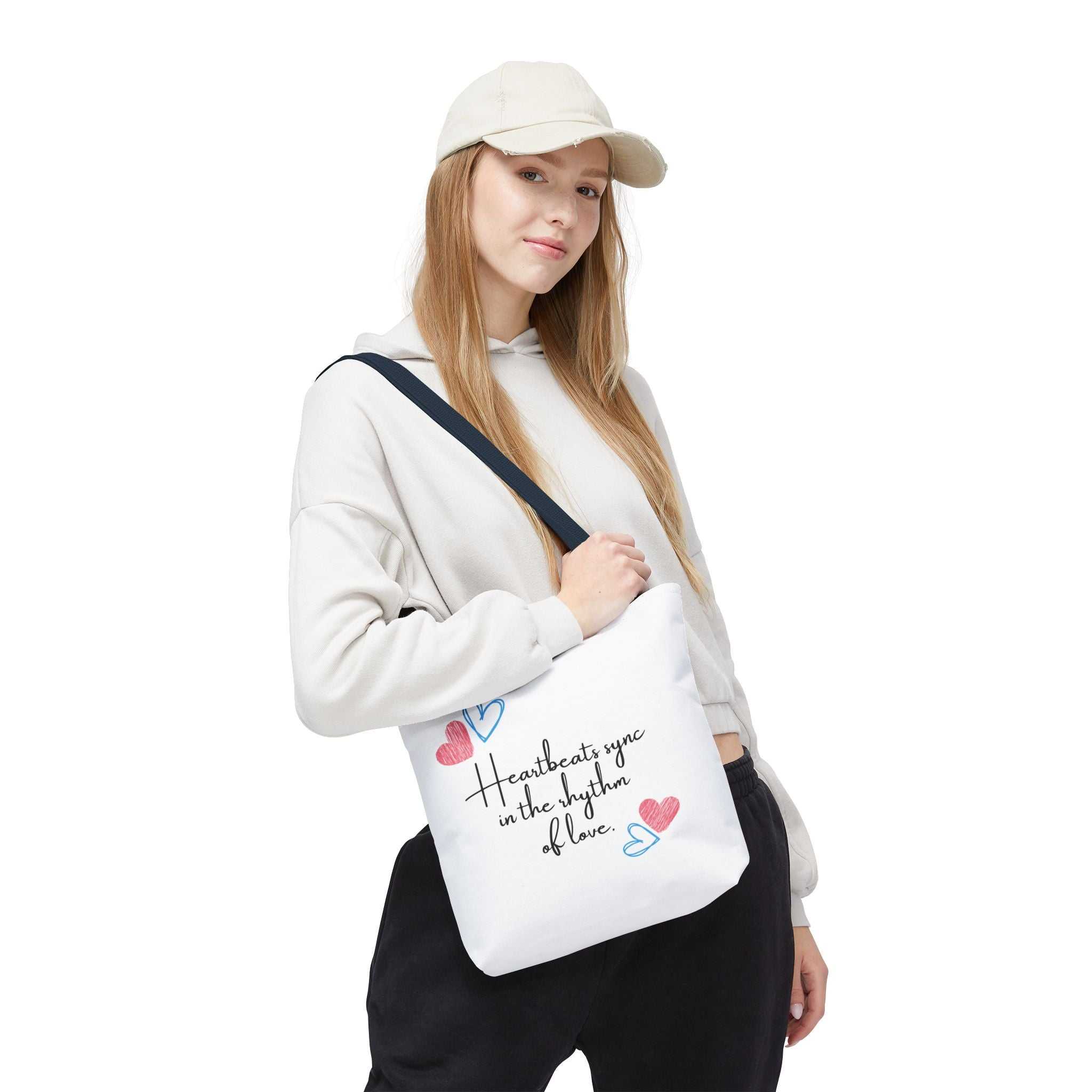 Heartbeats Sync in the Rhythm of Love Tote