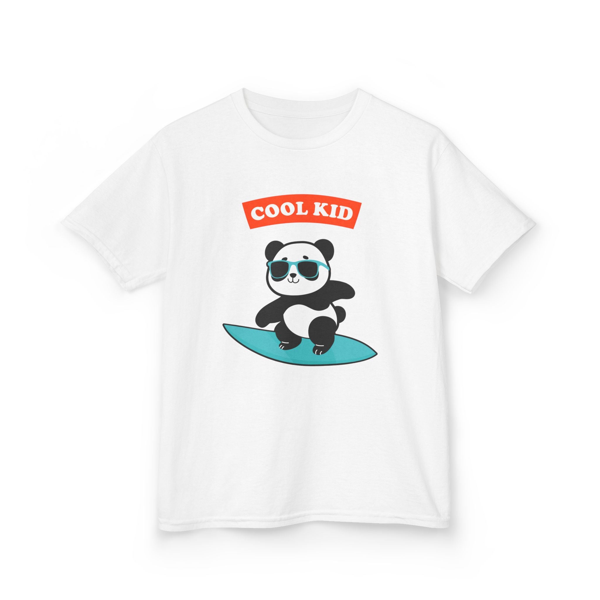 Cool Panda Kid Surfing T-Shirt