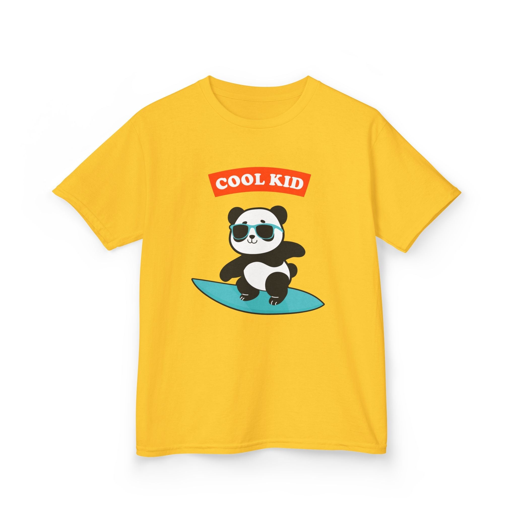 Cool Panda Kid Surfing T-Shirt