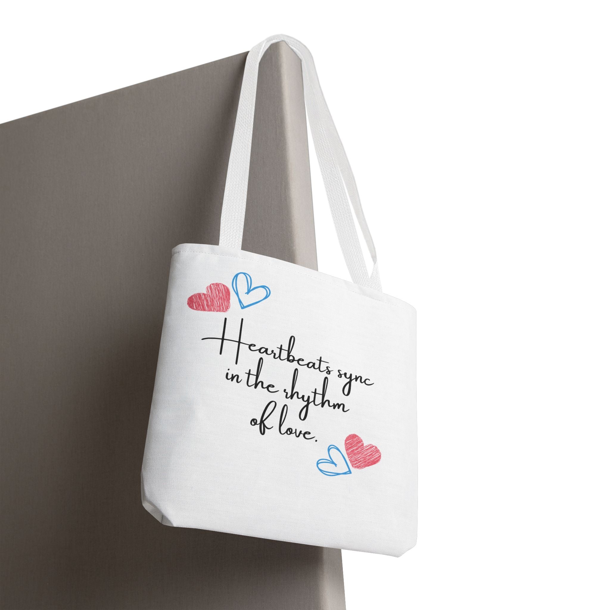 Heartbeats Sync in the Rhythm of Love Tote