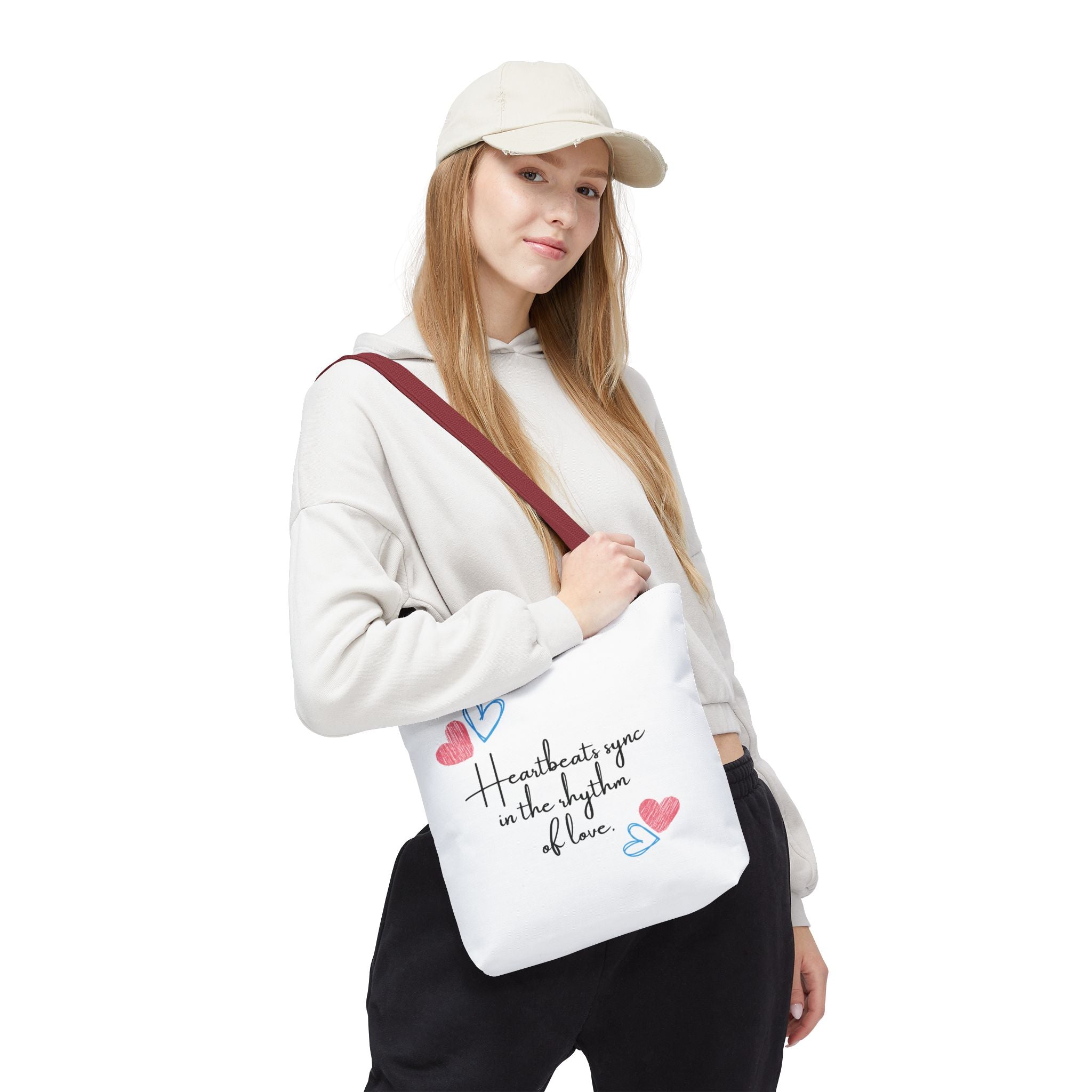 Heartbeats Sync in the Rhythm of Love Tote