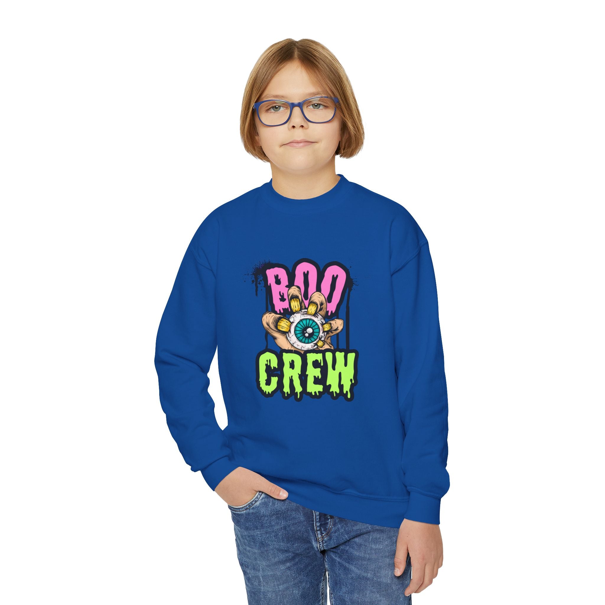 Boo Crew Youth Halloween Sweatshirt
