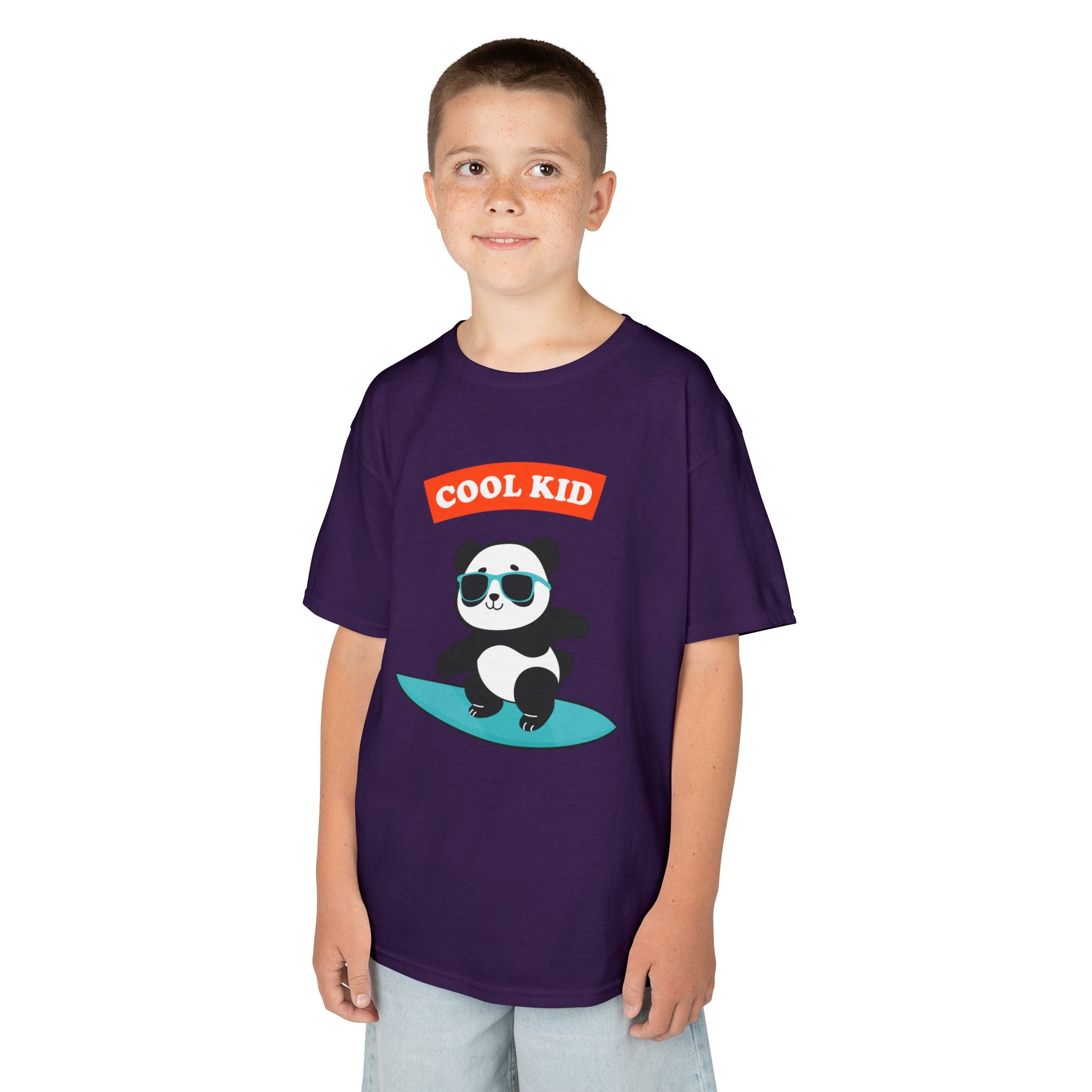 Cool Panda Kid Surfing T-Shirt