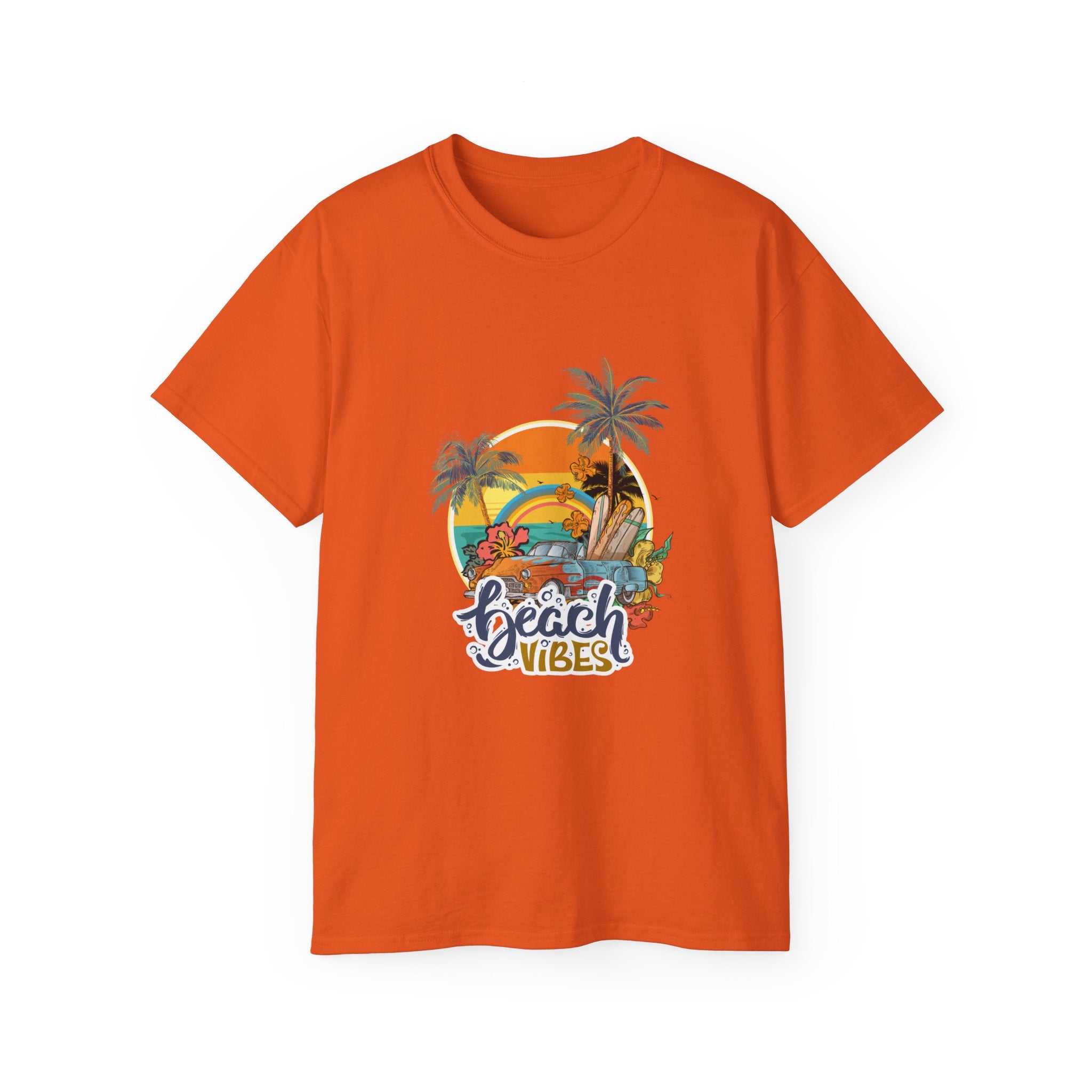Beach Vibes Retro Sunset Surf T-Shirt