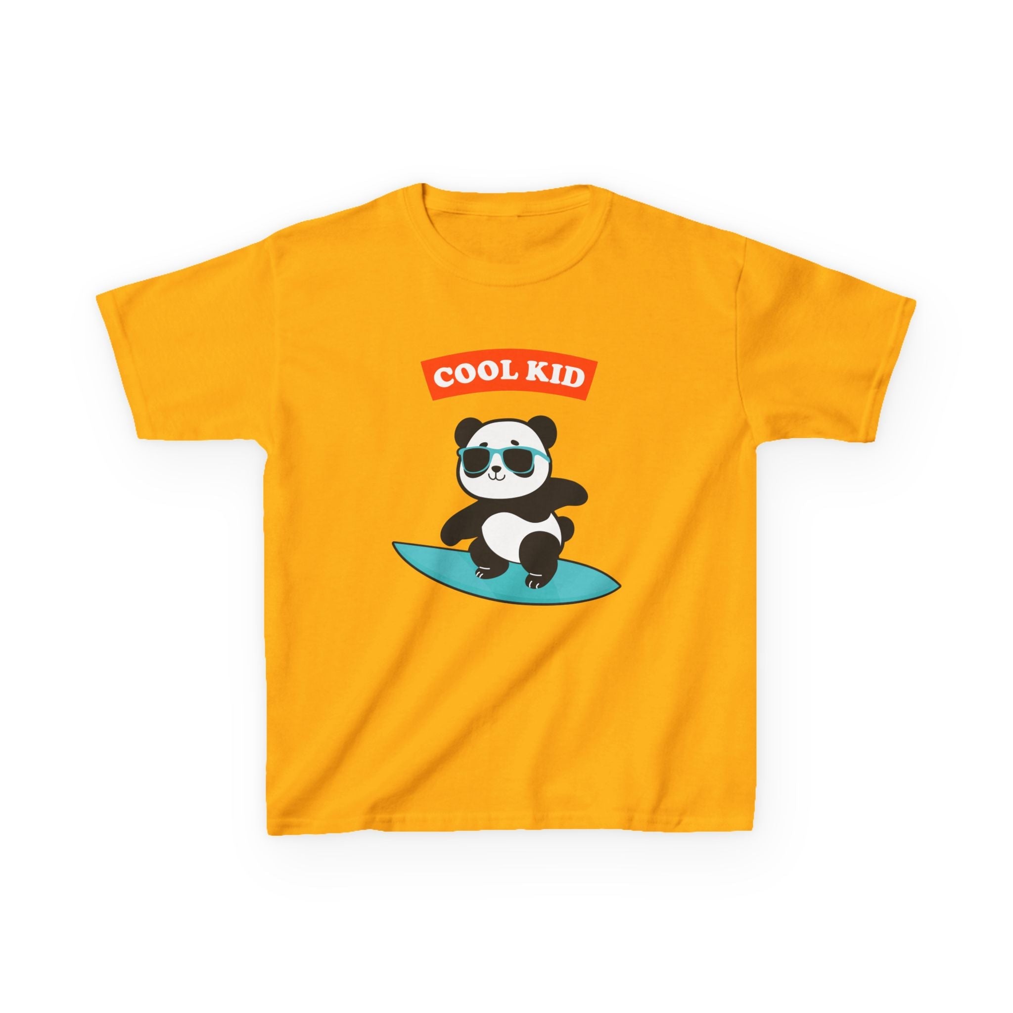 Cool Panda Kid Surfing T-Shirt