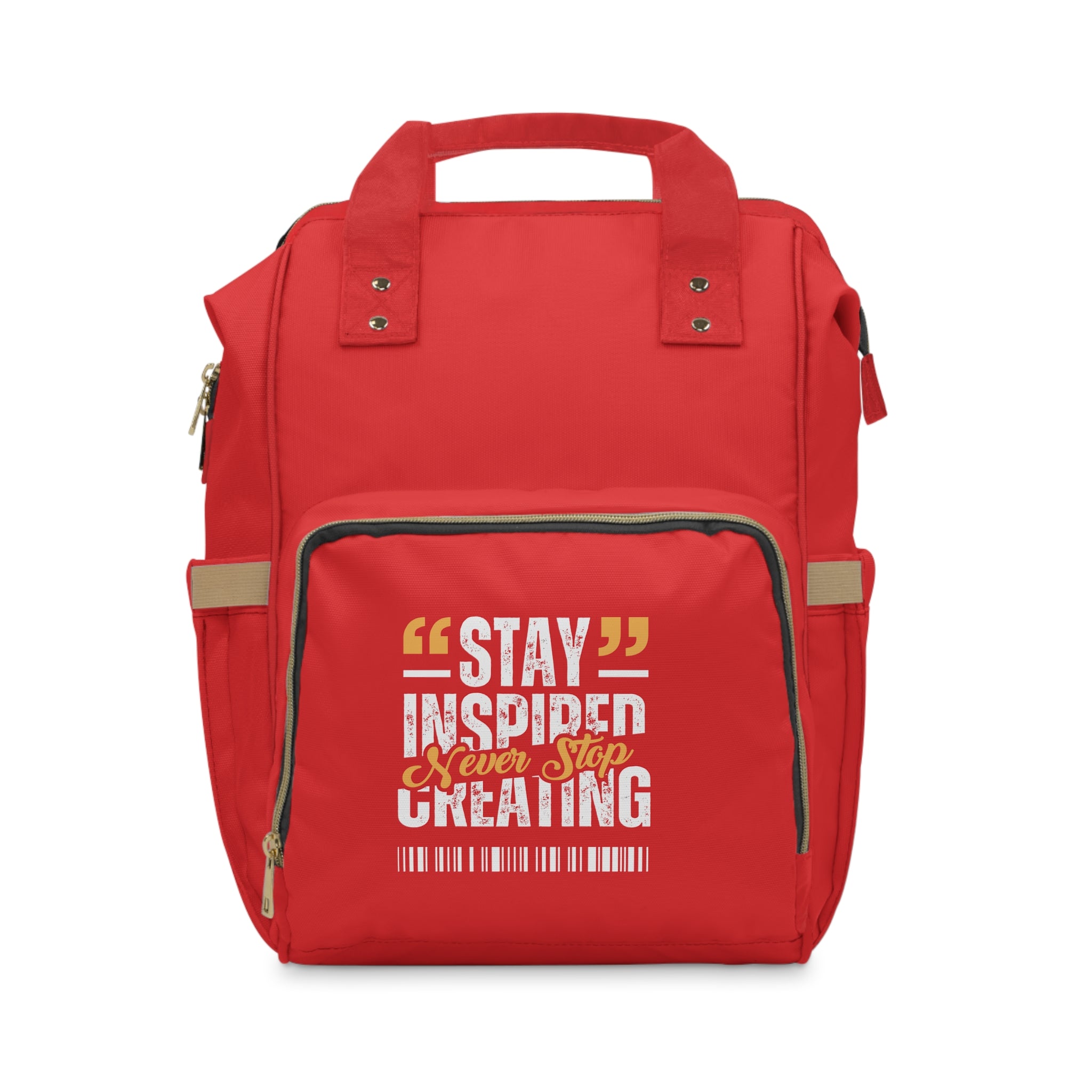 "Stay Inspired, Never Stop Creating" Multifunctional Diaper Bag