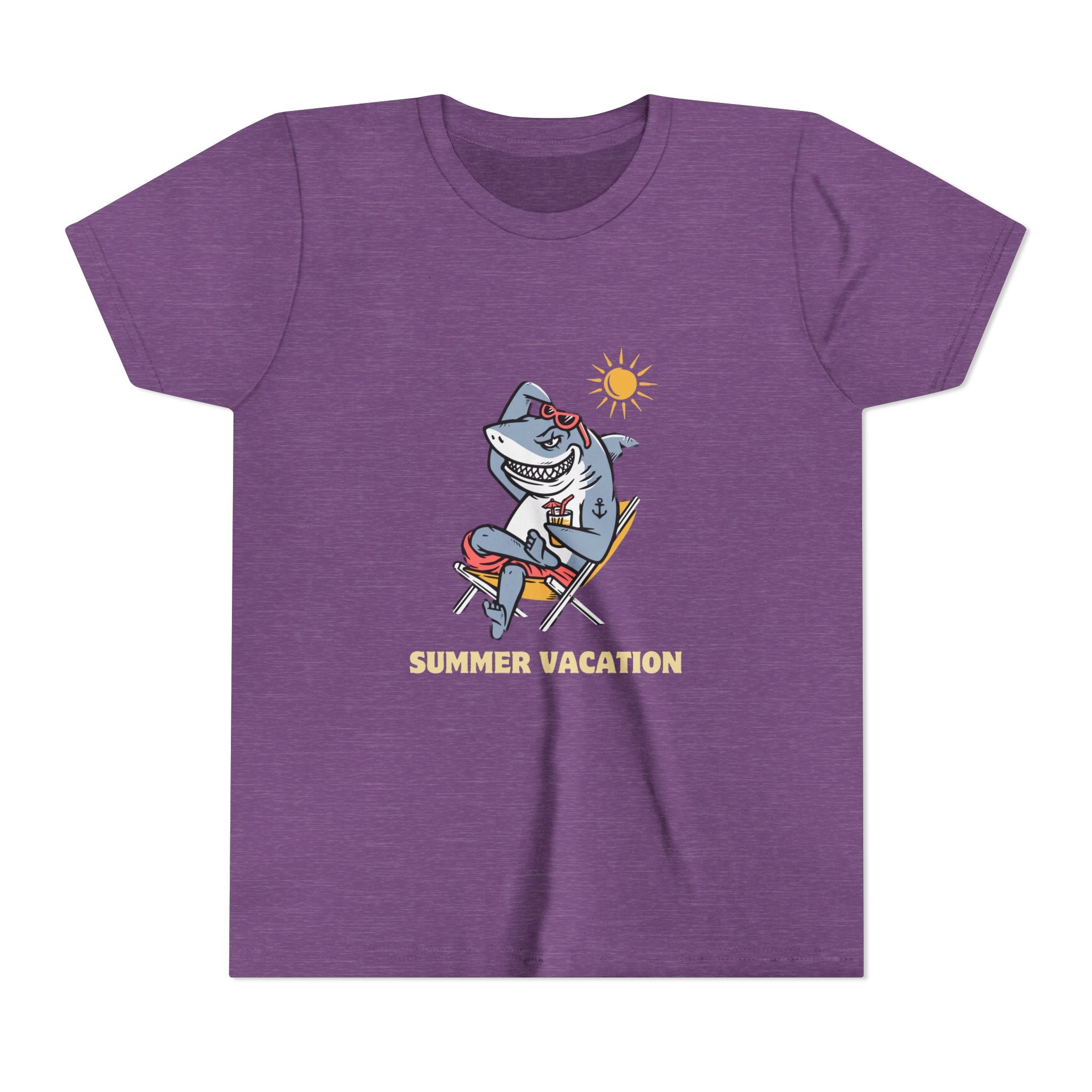 Summer Vacation Shark Youth Tee – Fun Kids Beach Shirt