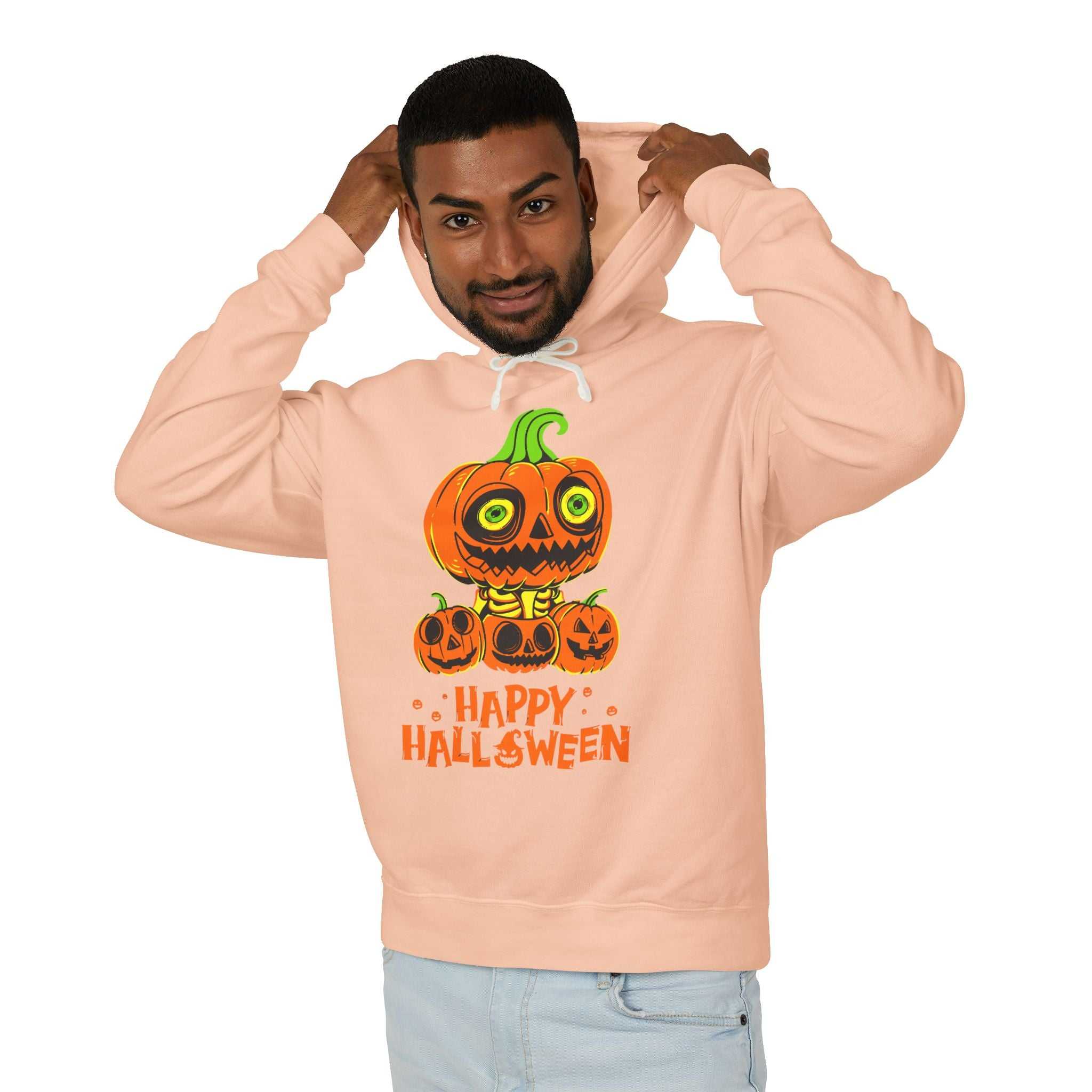 Scary Jack-O'-Lantern Halloween Pumpkin Hoodie