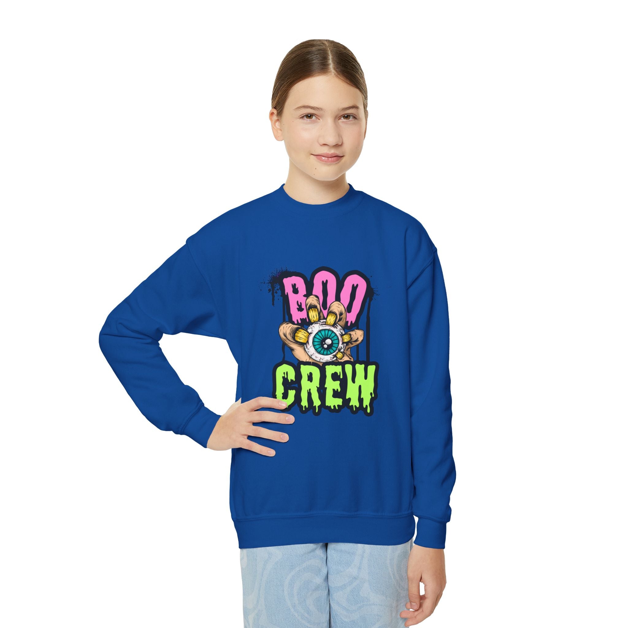 Boo Crew Youth Halloween Sweatshirt