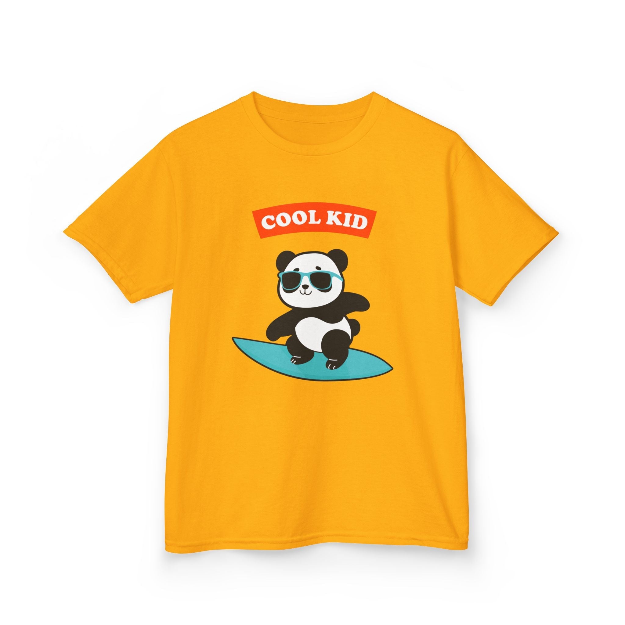 Cool Panda Kid Surfing T-Shirt