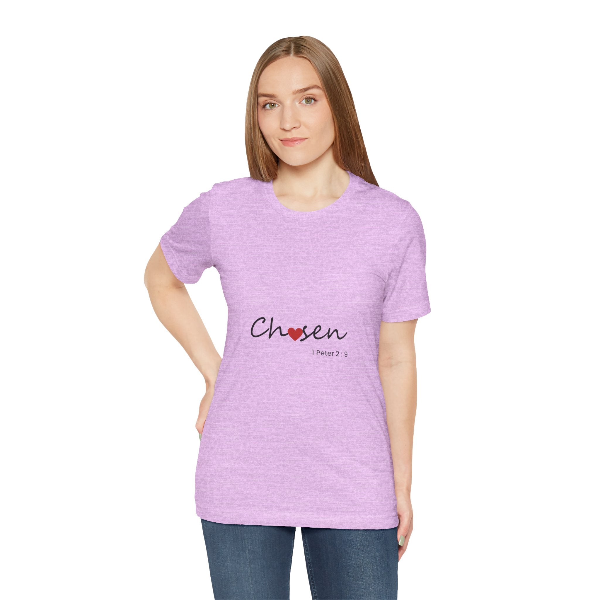 Chosen Heart 1 Peter 2:9 Christian Tee