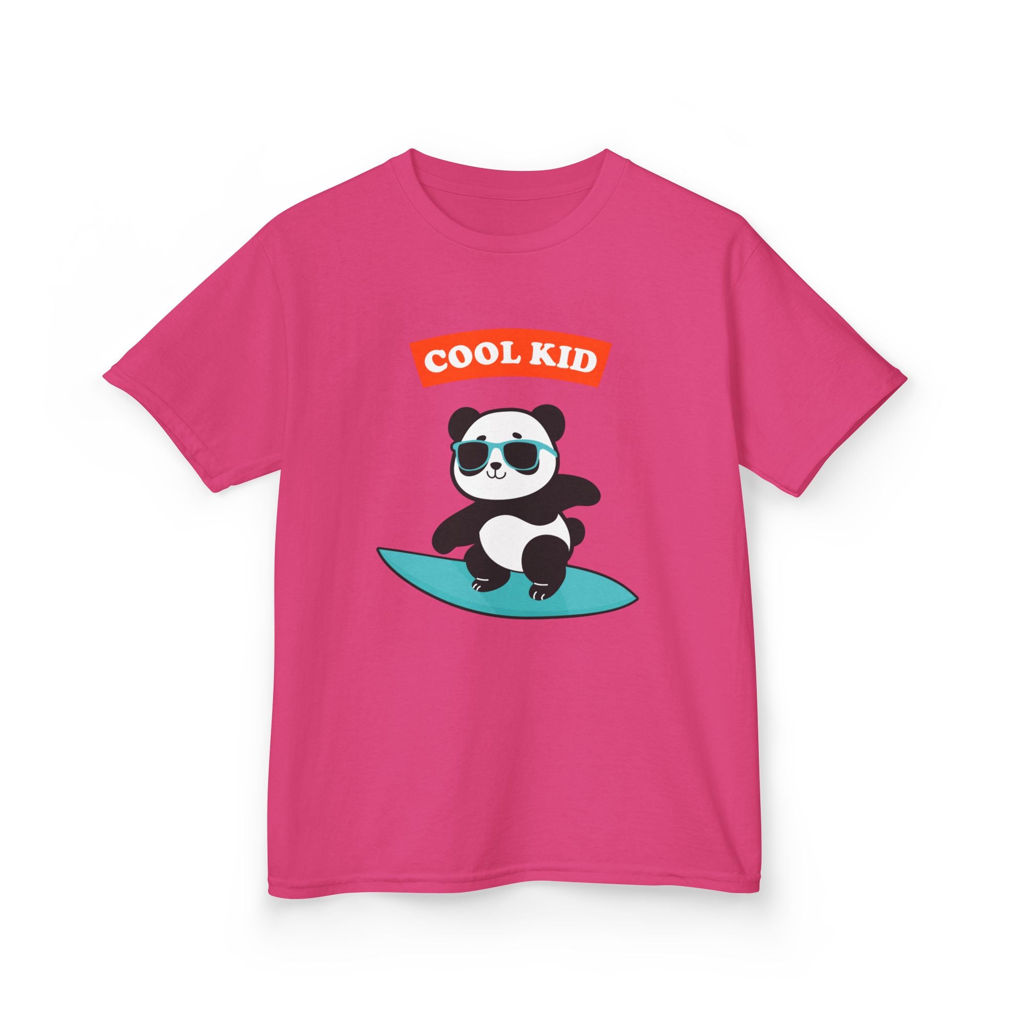 Cool Panda Kid Surfing T-Shirt