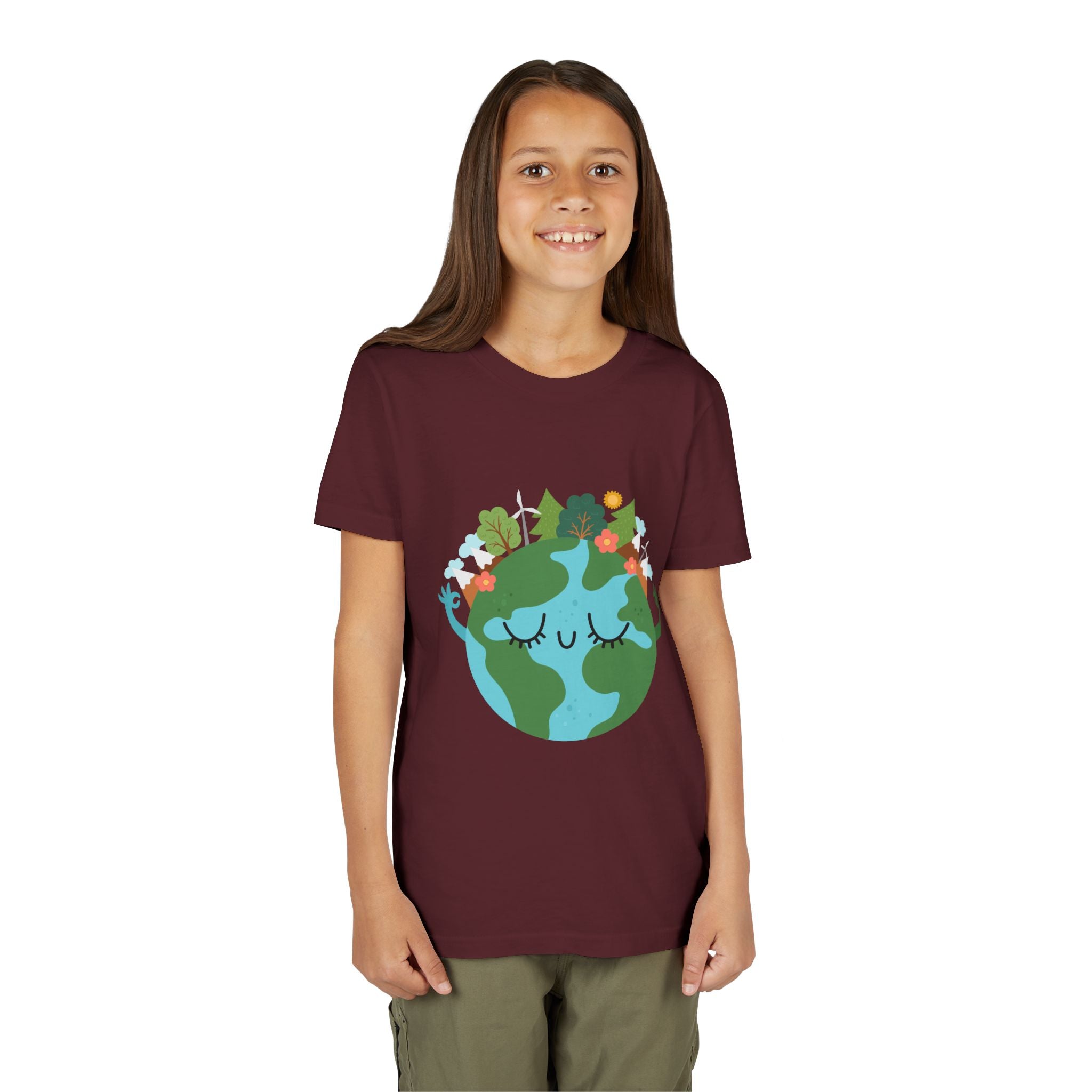 Smiling Mother Earth Youth T-Shirt