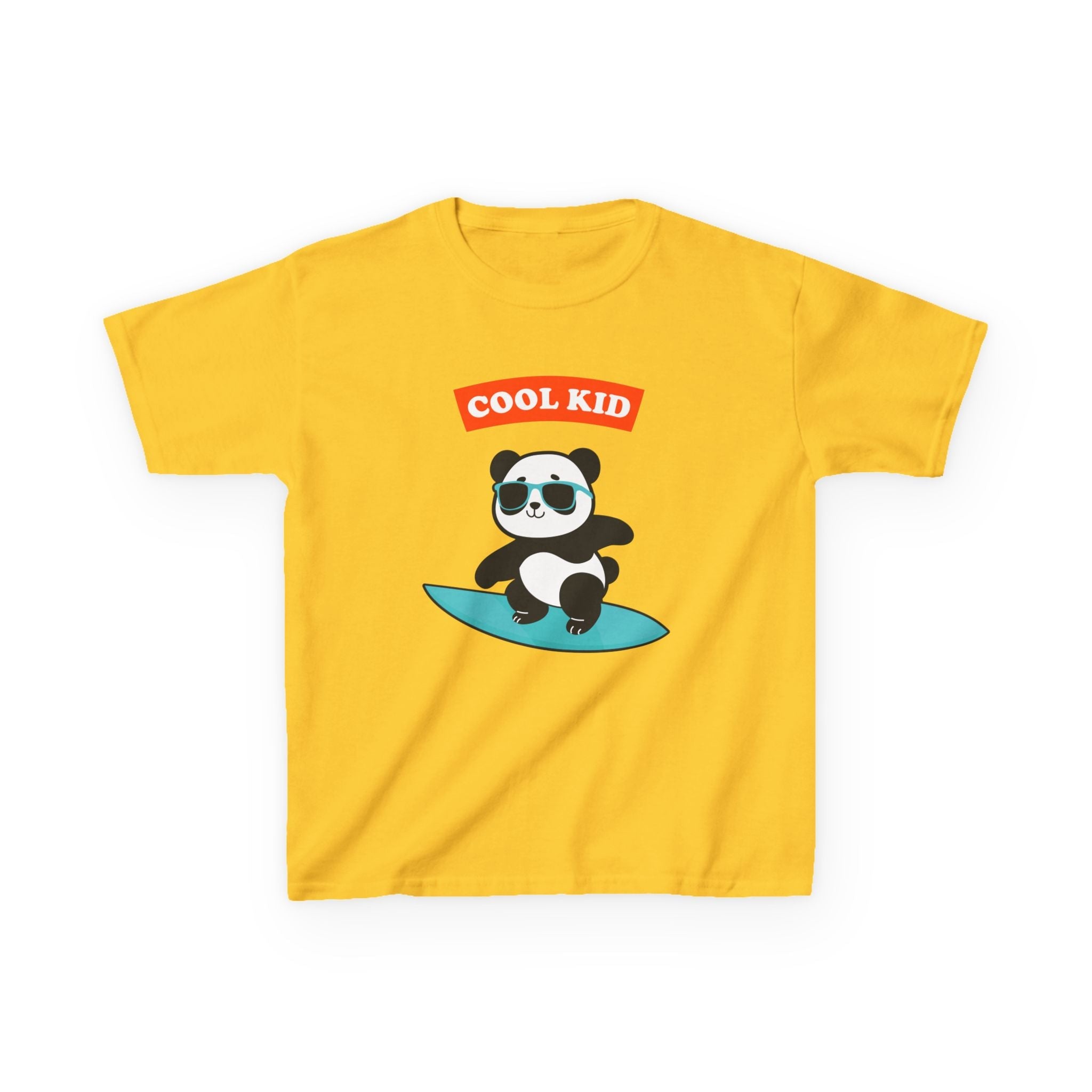 Cool Panda Kid Surfing T-Shirt