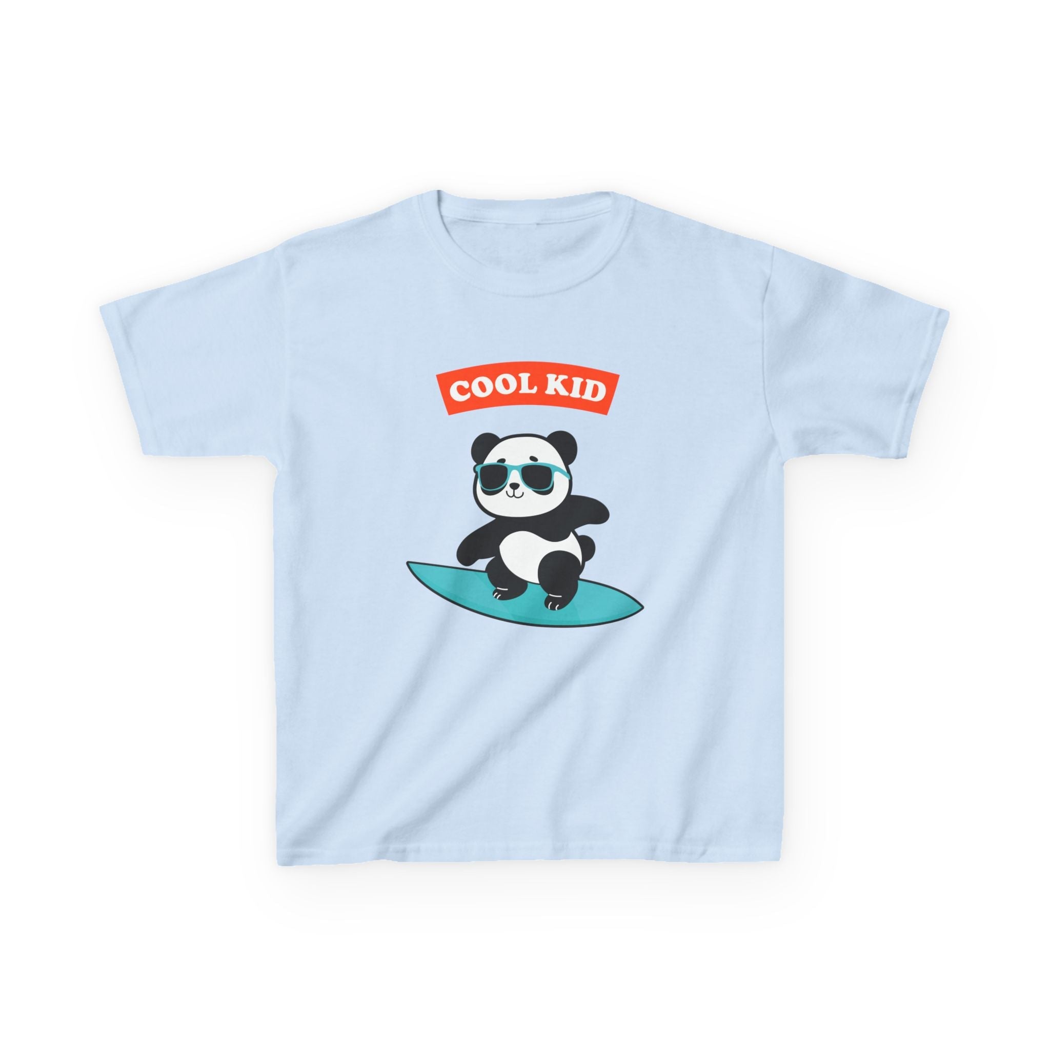 Cool Panda Kid Surfing T-Shirt