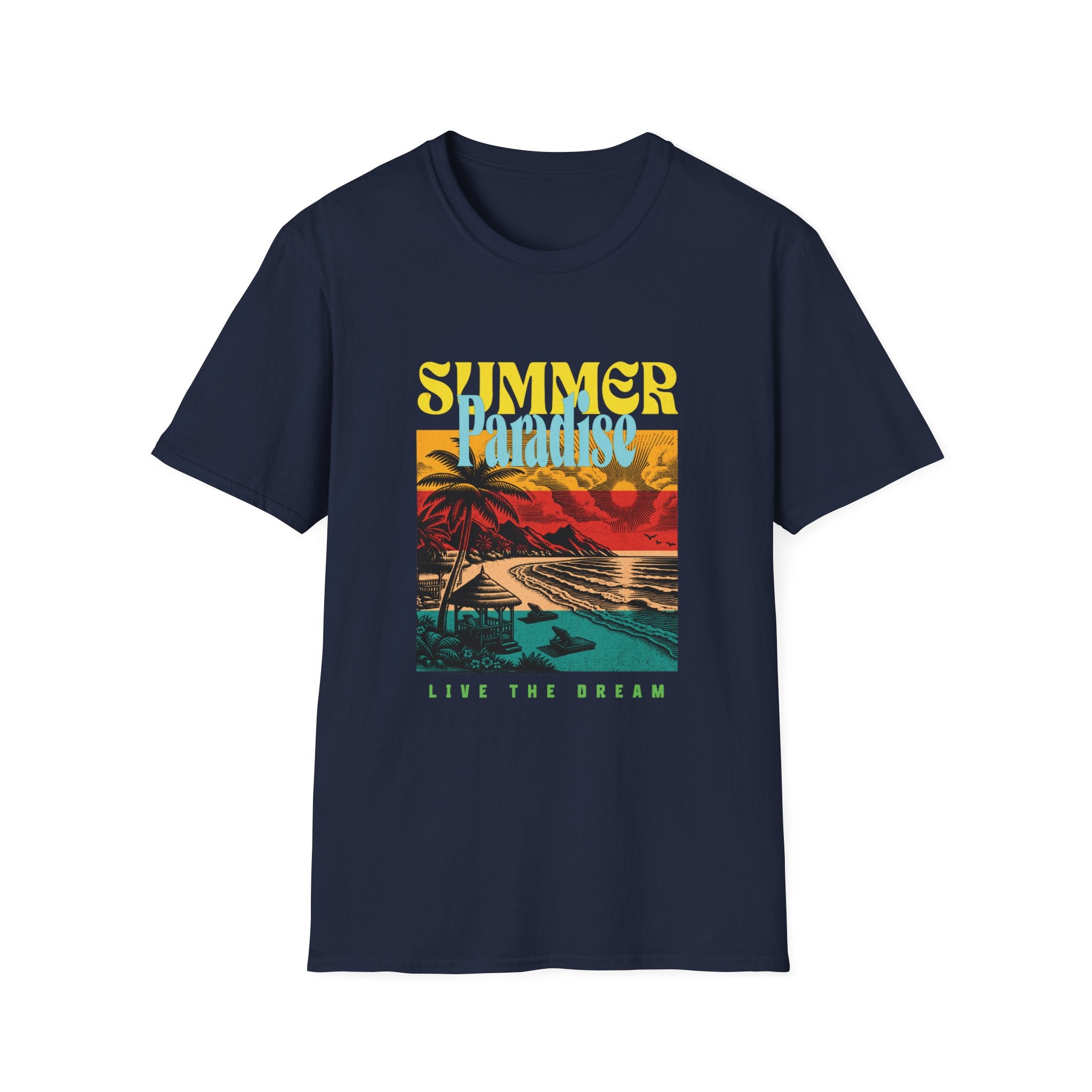 Retro Summer Beach Paradise Tee
